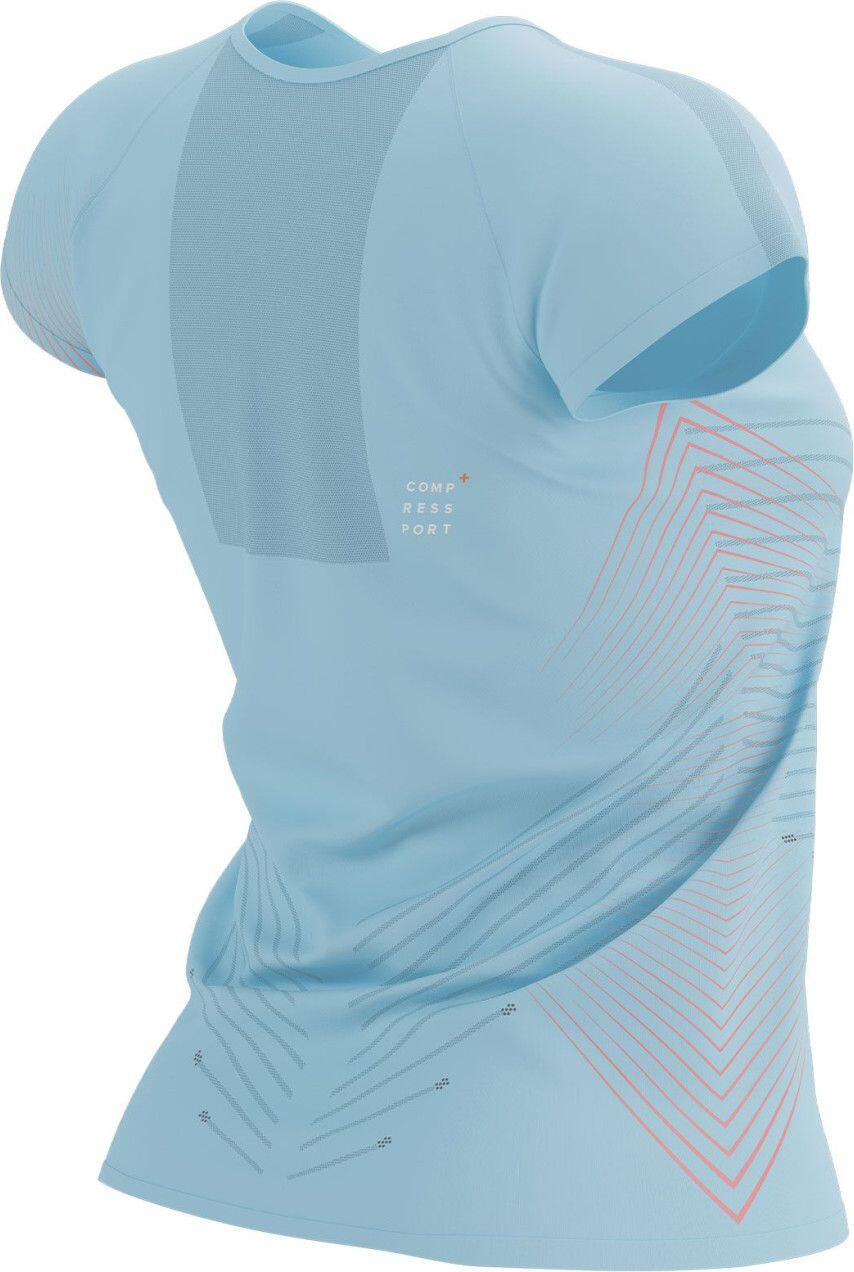 T-Shirt Running Performance Aqua Bleu Femme 2/7