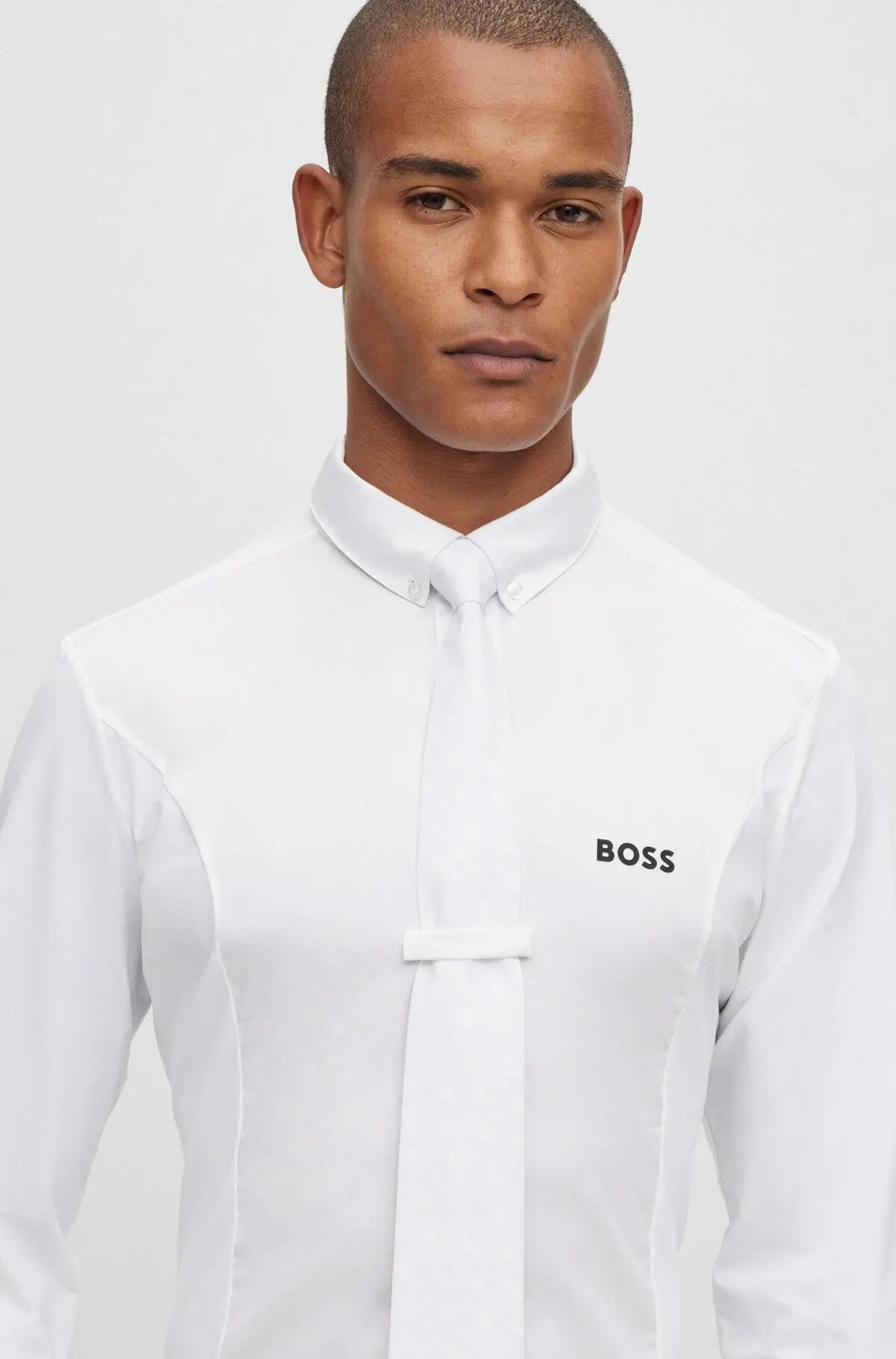 Boss Equestrian Wedstrijdshirt Heren Norman Core Wit - 2/4