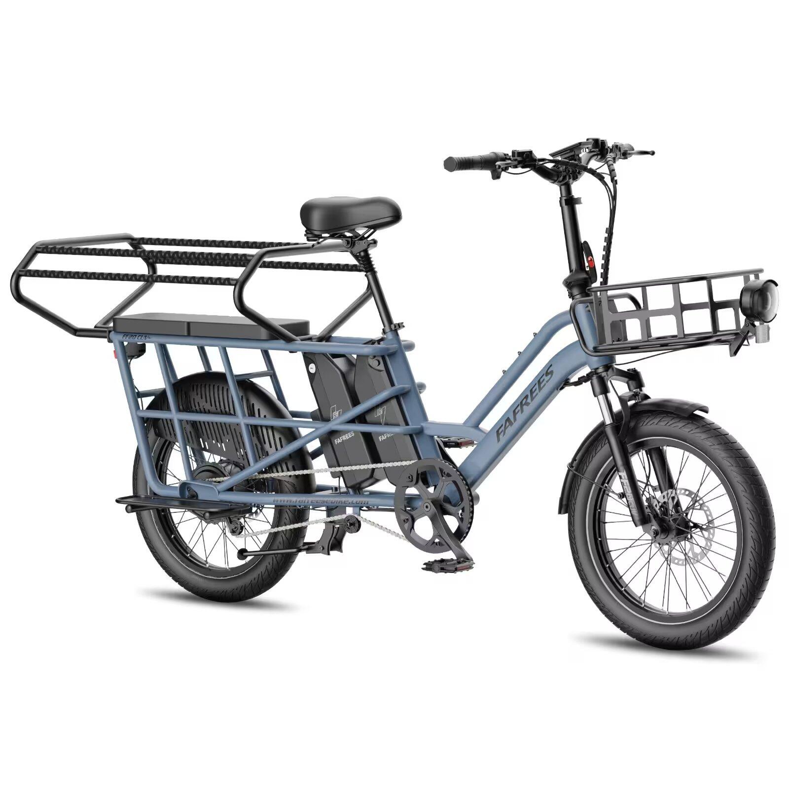 Cargo EBike FF20 CUV Dubbele 15Ah Accu 170km Fat Banden Kinderzitje 200kg 4/7