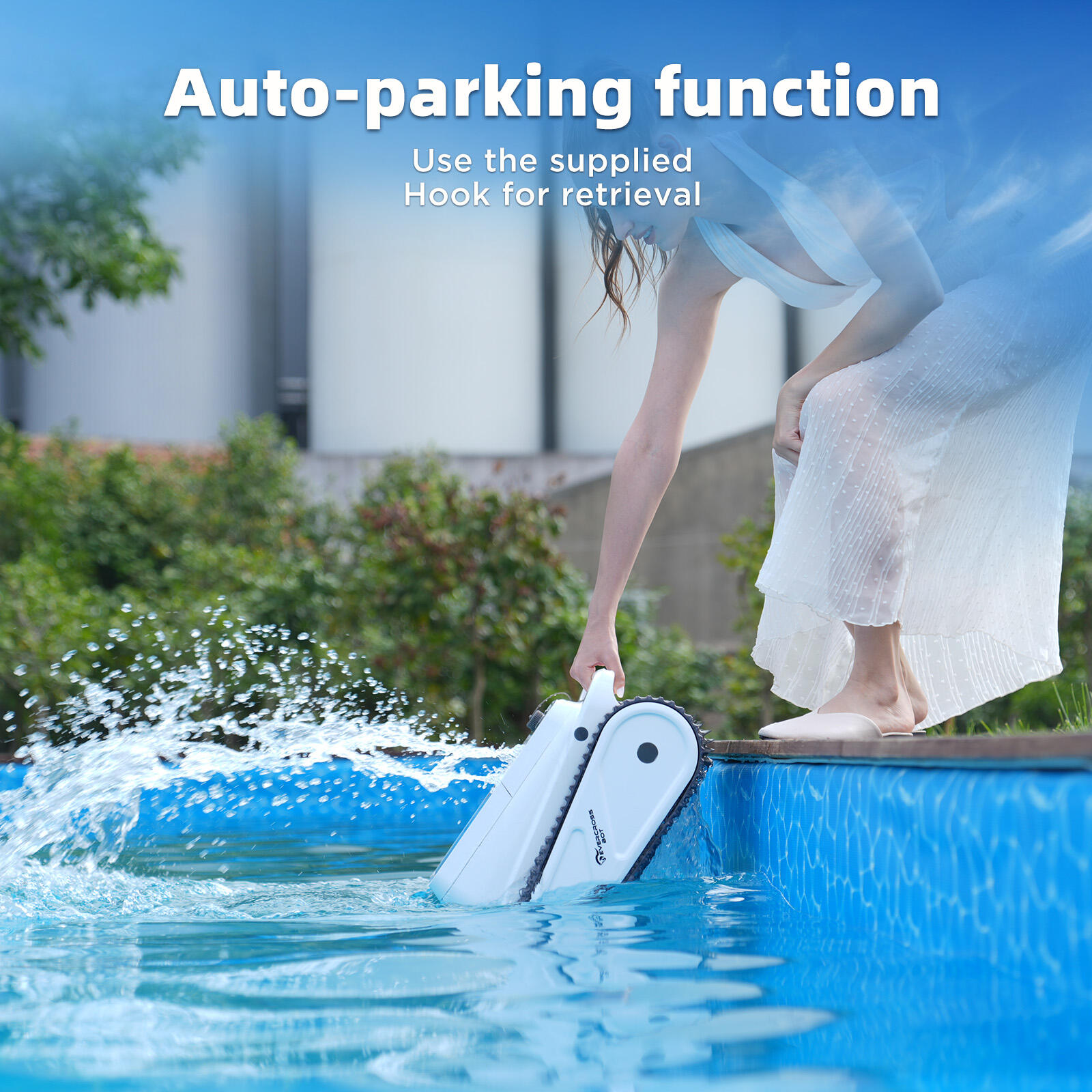 U8 Robot Piscine Fond et Parois avec APP, Blanc 4/7