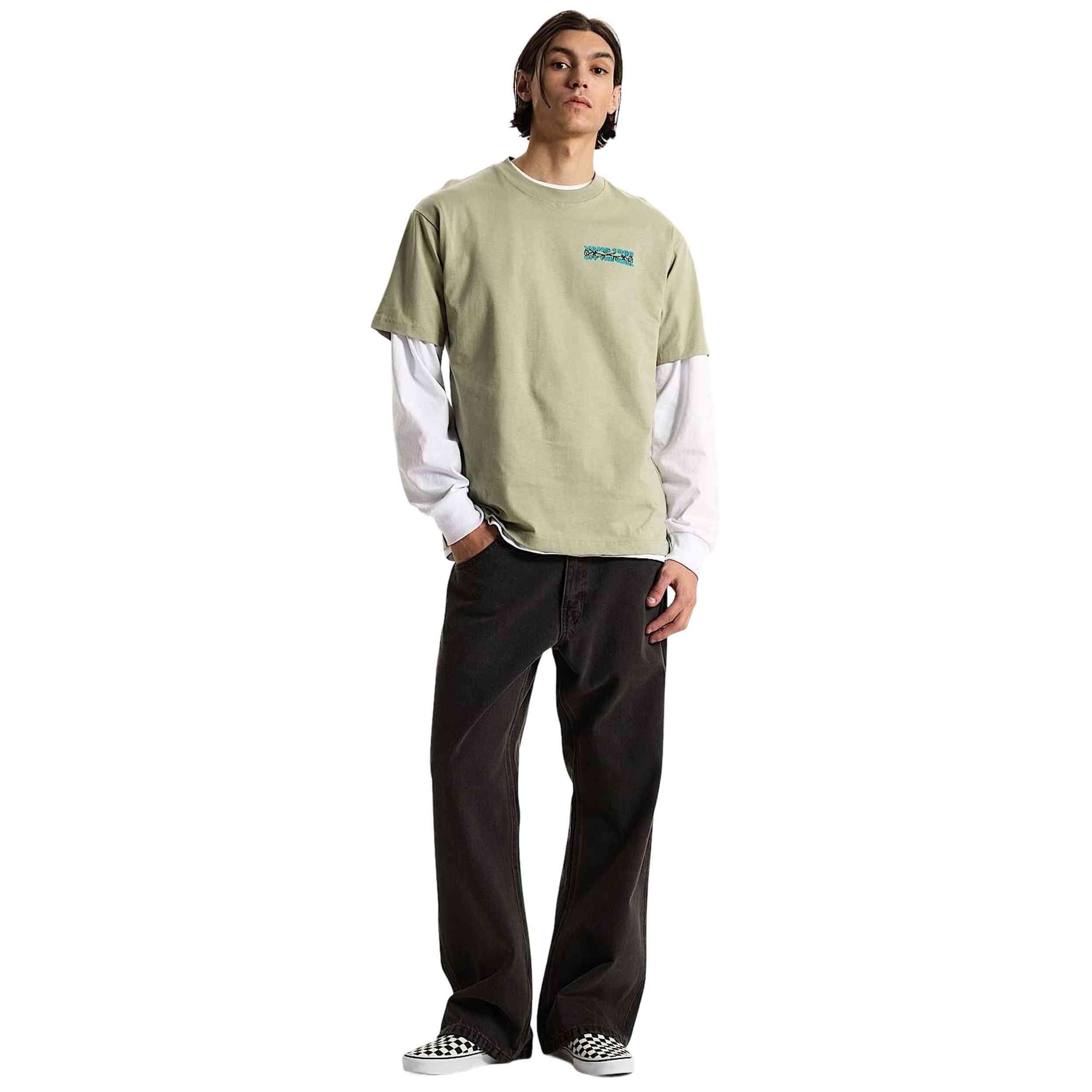 Maglia a maniche corte Vans modello BARB PLATE LOOSE SS TEE per uomini 5/5