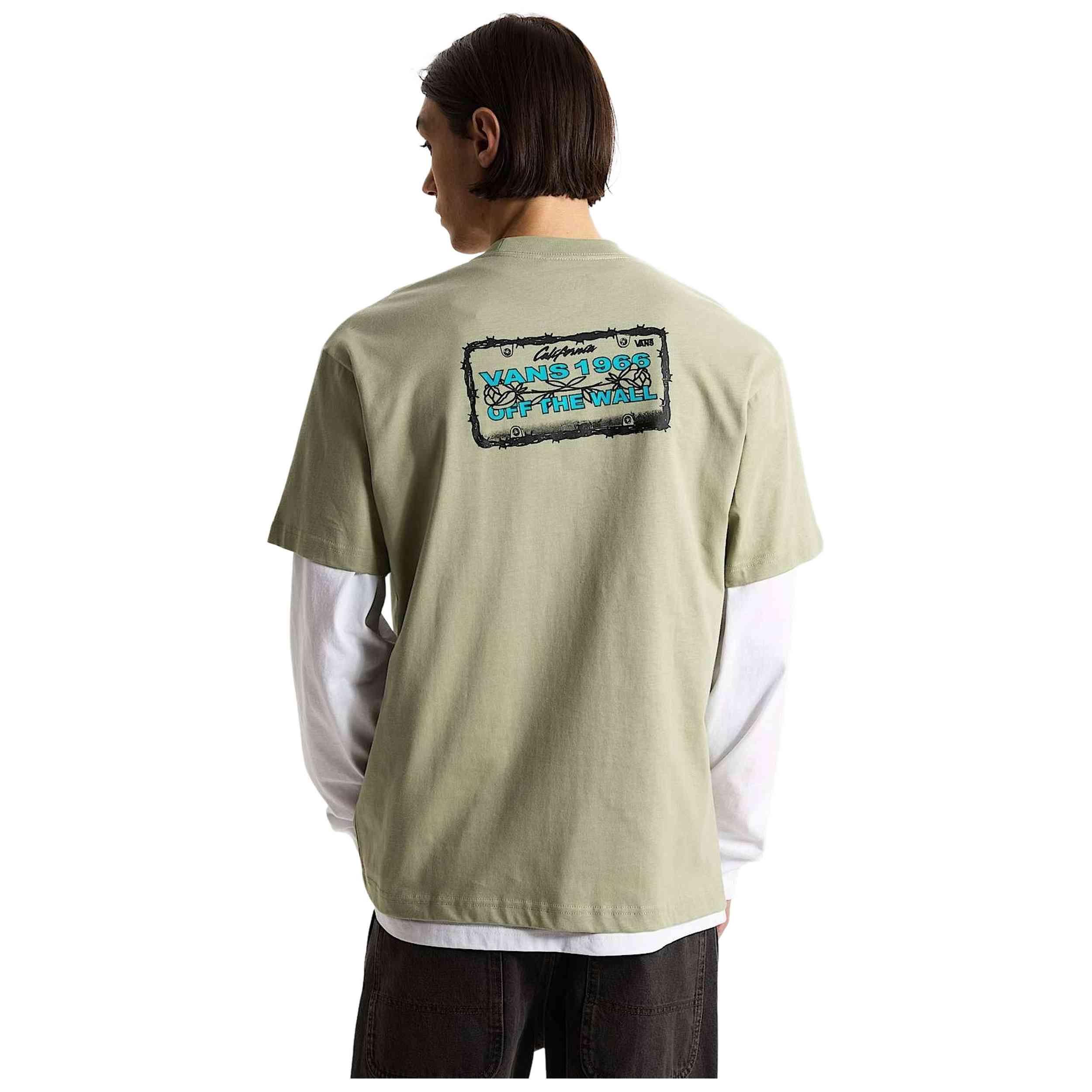 Maglia a maniche corte Vans modello BARB PLATE LOOSE SS TEE per uomini 4/5