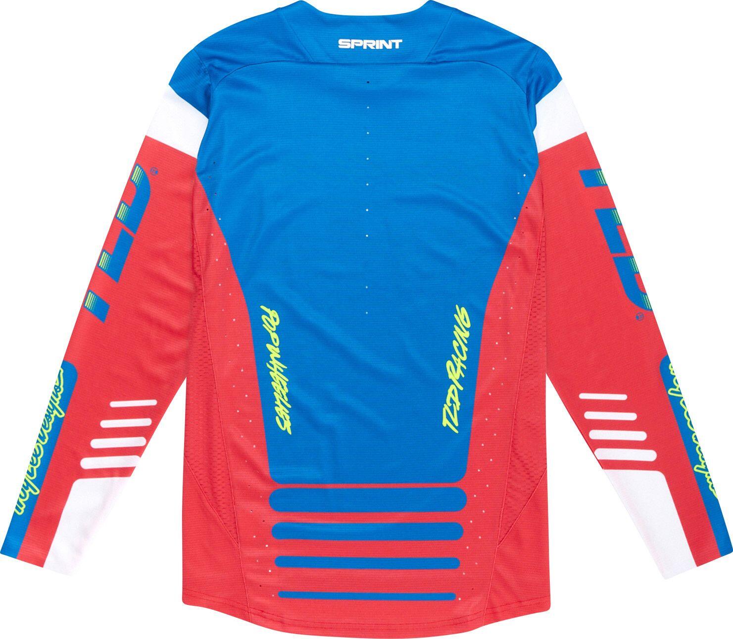 Maillot Manches Longues Troy Lee Designs Sprint Rouge/Bleu 2/7