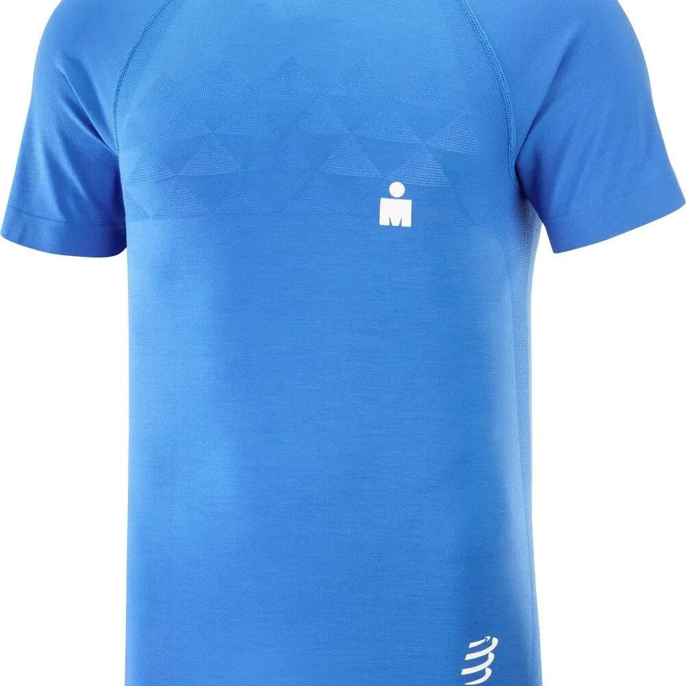 Compressport IronMan Dazzle Blue short-sleeved jersey