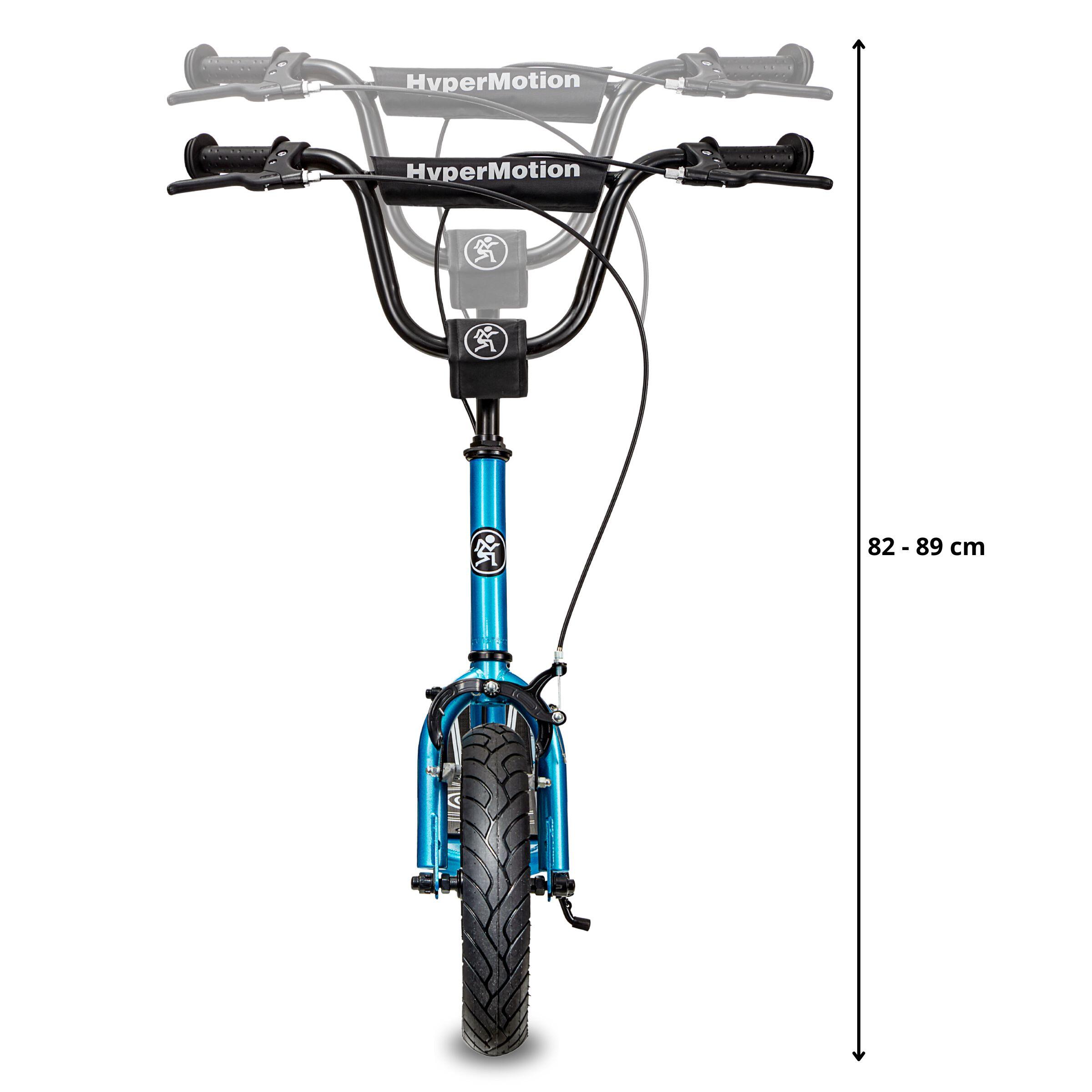 Blauwe Kinderstep Grote Luchtbanden 12 Inch 2 Handremmen Max 50kg Vanaf 5 Jaar 4/7