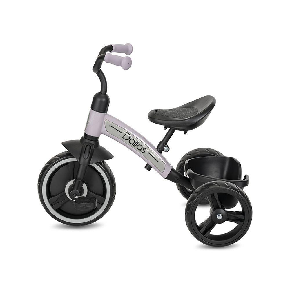 Infantil Paseo Triciclo DALLAS asiento ajustable ruedas EVA Pink 2/5