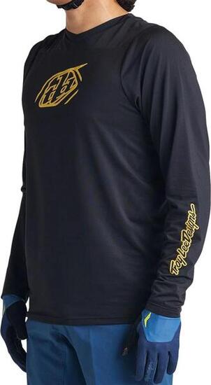 Troy Lee Designs Skyline Iconic Long Sleeve Jersey Zwart