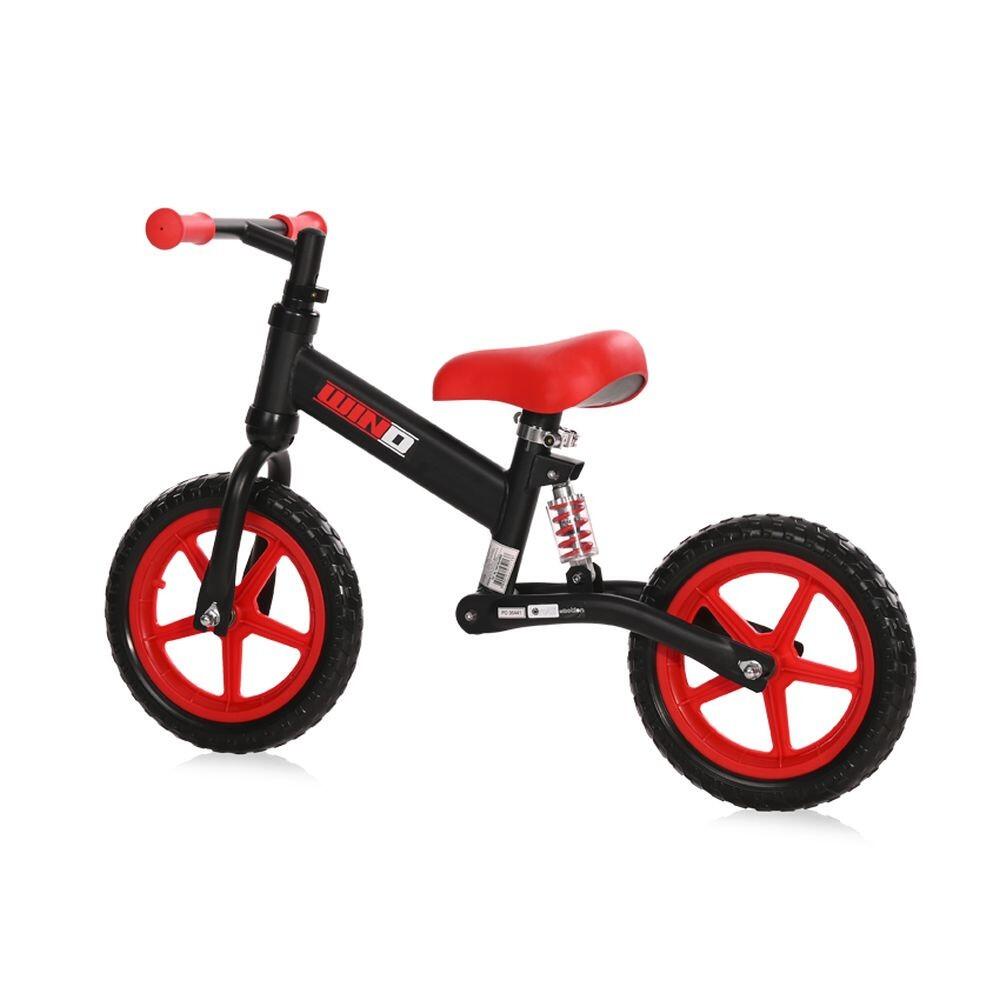 Infantil Paseo Bicicleta equilibrio WIND suspensión asiento ajustable Black & 3/5