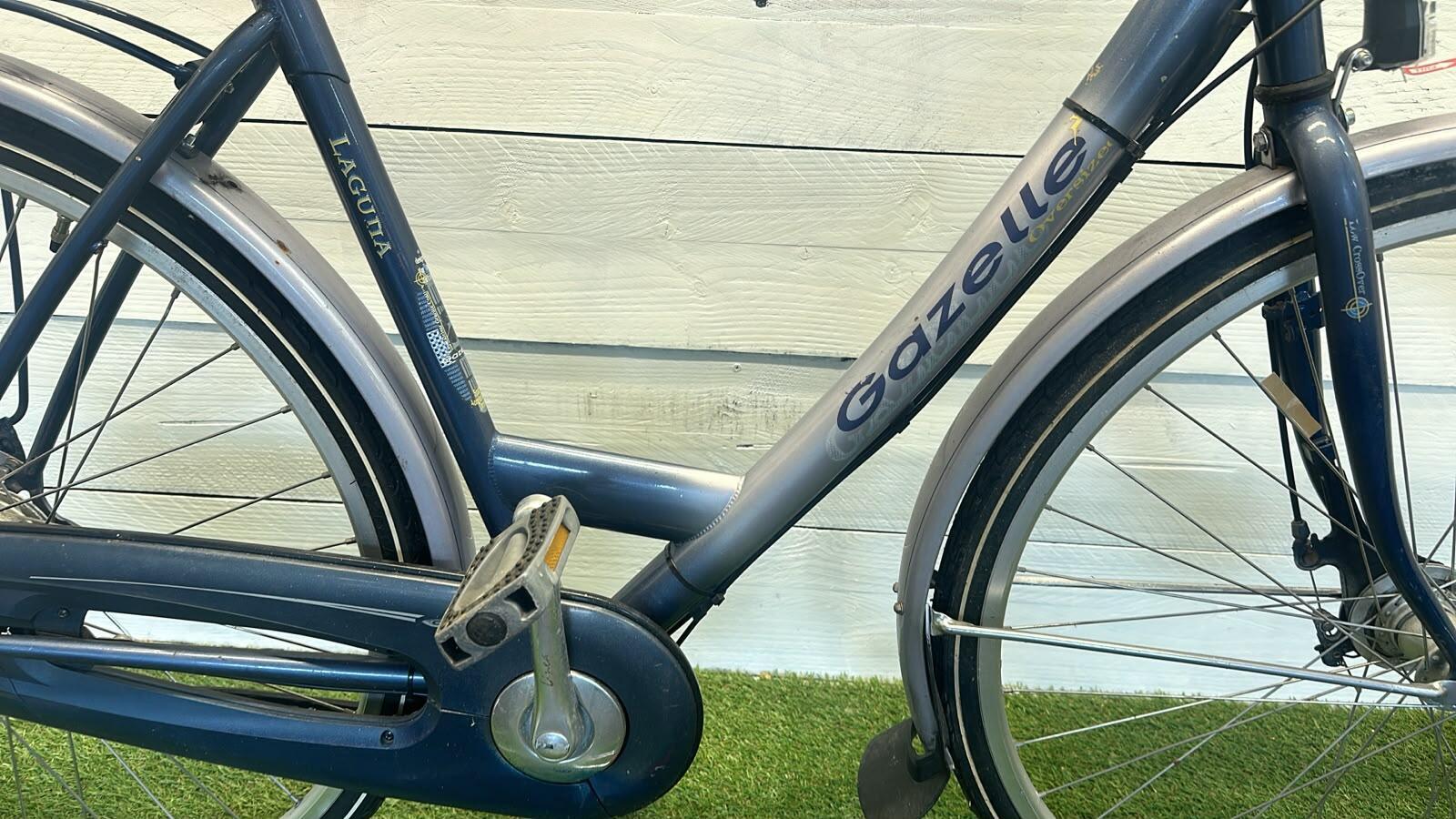 Gazelle stadsfiets, blauw - 28" city speed, 7 versnellingen, met standaard 2/3
