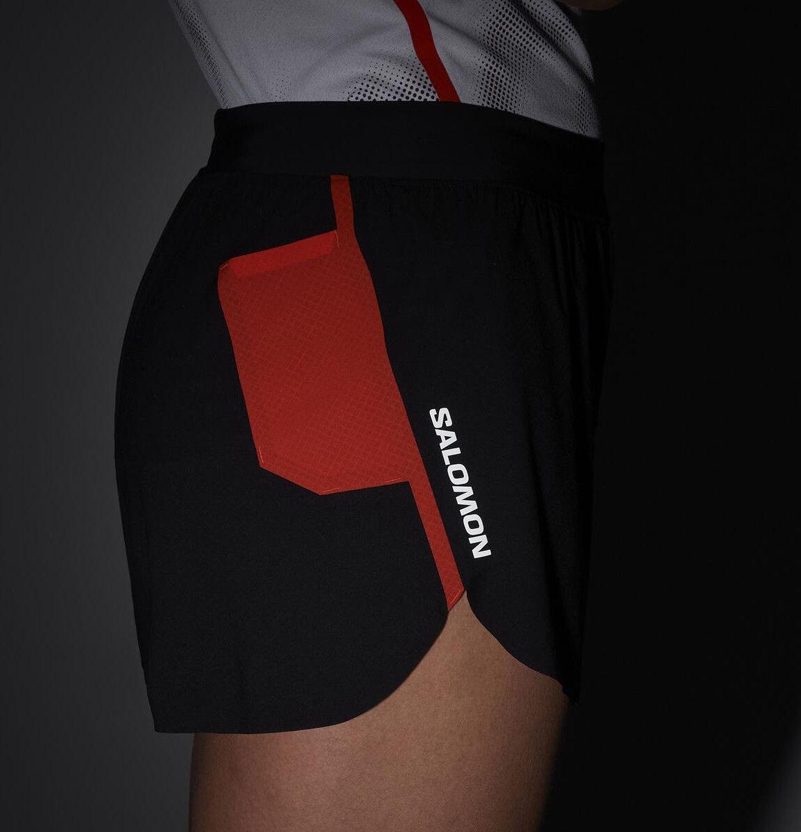 Salomon S/Lab Speed 3in korte broek, zwart/rood, dames 5/5