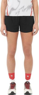 Salomon s/lab speed 3in korte broek, zwart/rood, dames