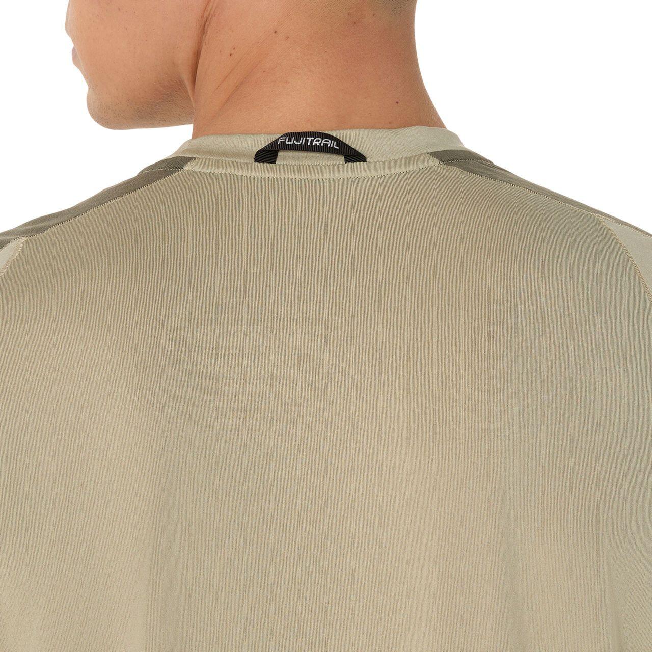 Maillot mangas cortas Asics Fujitrail Elite Khaki Hombre 5/7