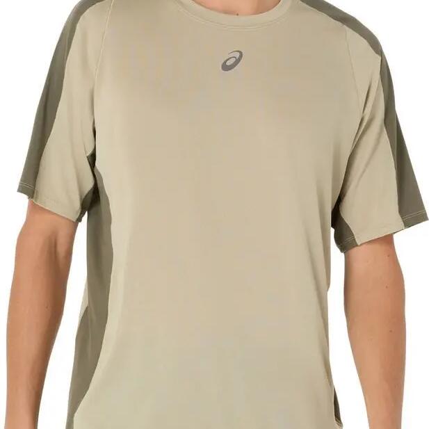 Men's Asics Fujitrail Elite Khaki short-sleeve jersey