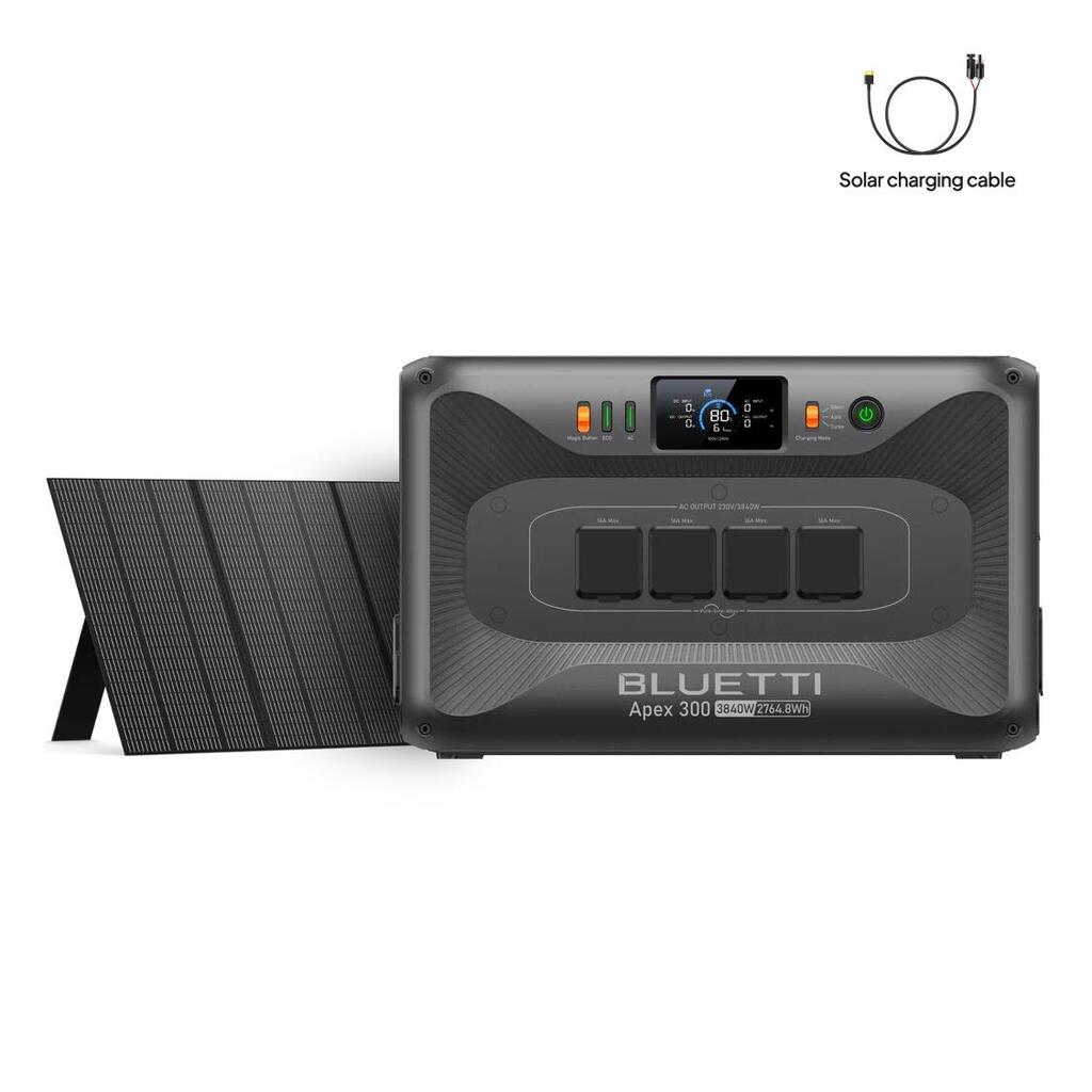 Apex 300 Solar Generator + 350W Solar Panels , 2764.8Wh for Camping ,Self-Living