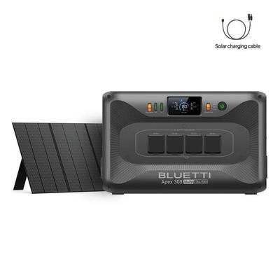 Apex 300 zonne-generator met 350w paneel, 2764wh lfp voor camping en camper