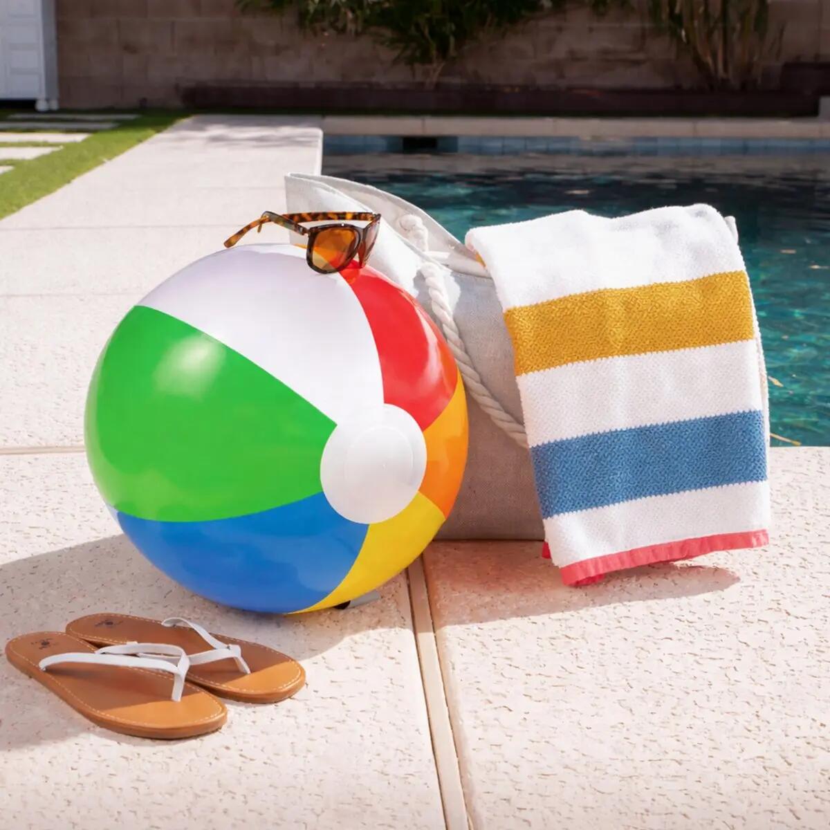 Zestaw piłek plażowych 6 elementów, nadmuchiwany PVC 3/6