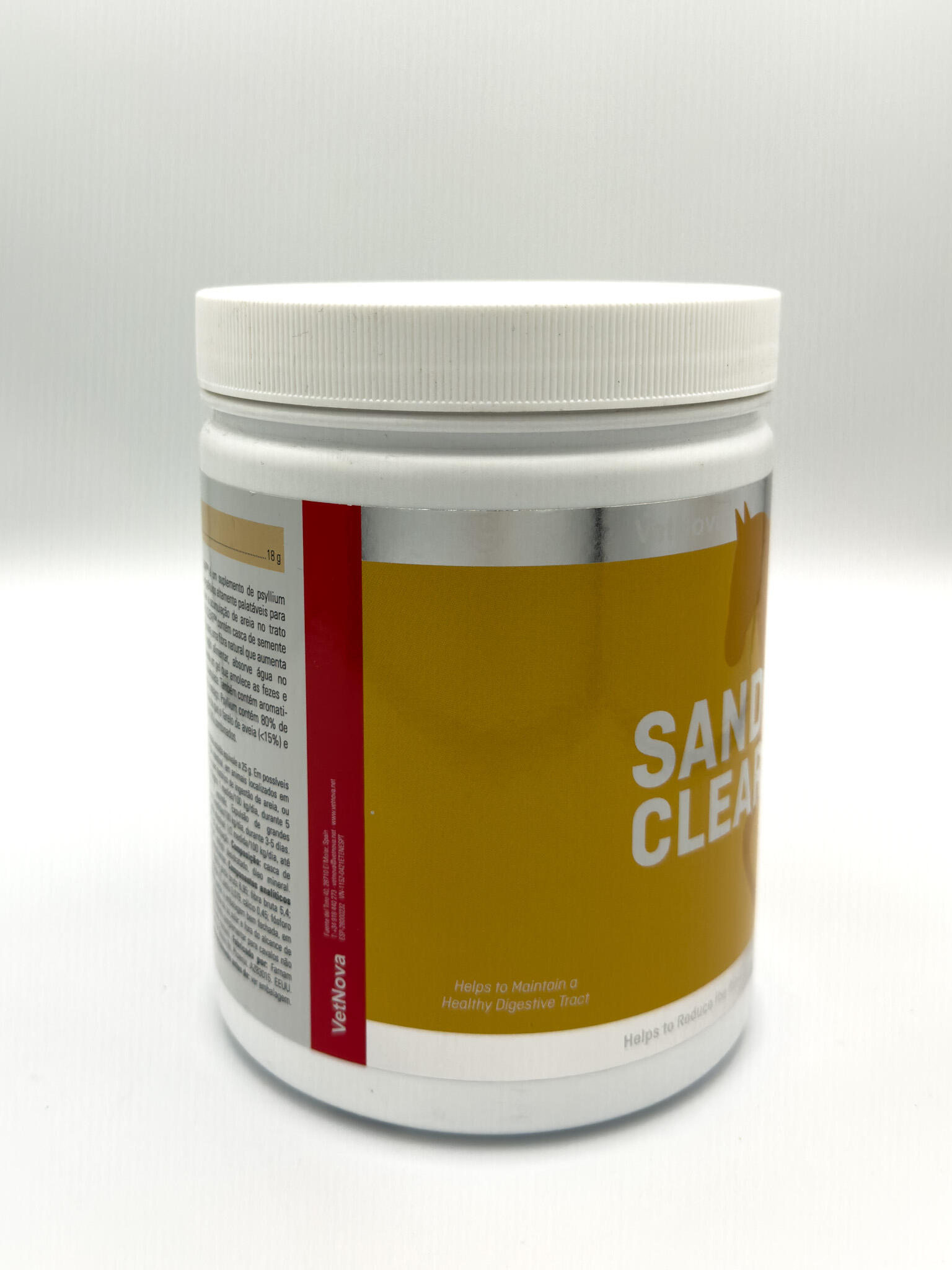 SANDCLEAR ™ 1,25kg, suplemento de Psyllium para eliminar a acumulação de areia. 2/4