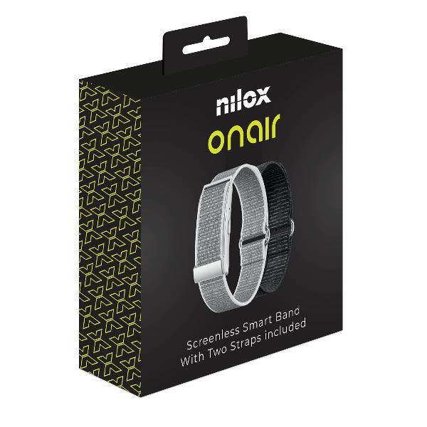 Nilox Pulsera Inteligente Onair Sin Pantalla – Salud 24h – IP68 – Gris 5/6