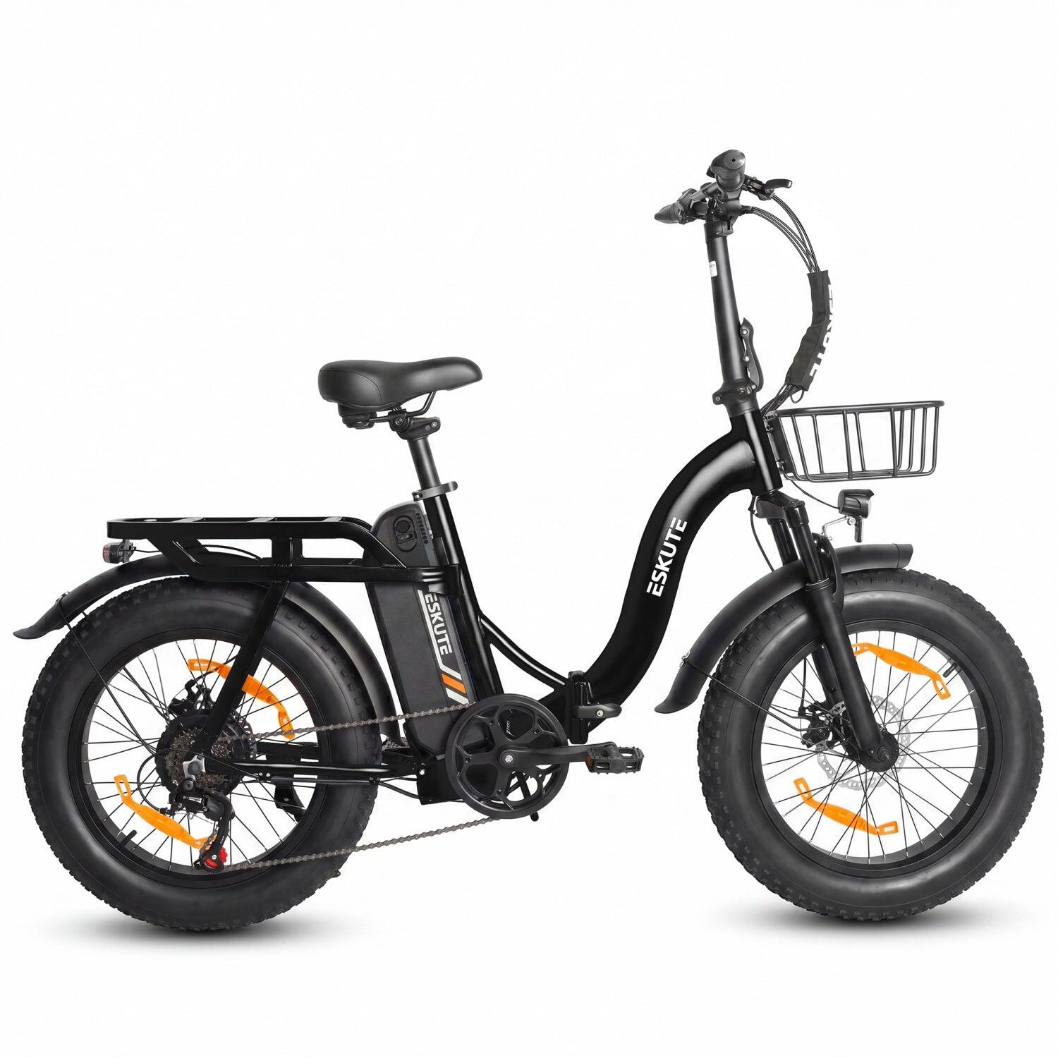 ESKUTE D202 E-Bike 250W 48V20.8Ah 20" freni a disco meccanici Nero 3/5