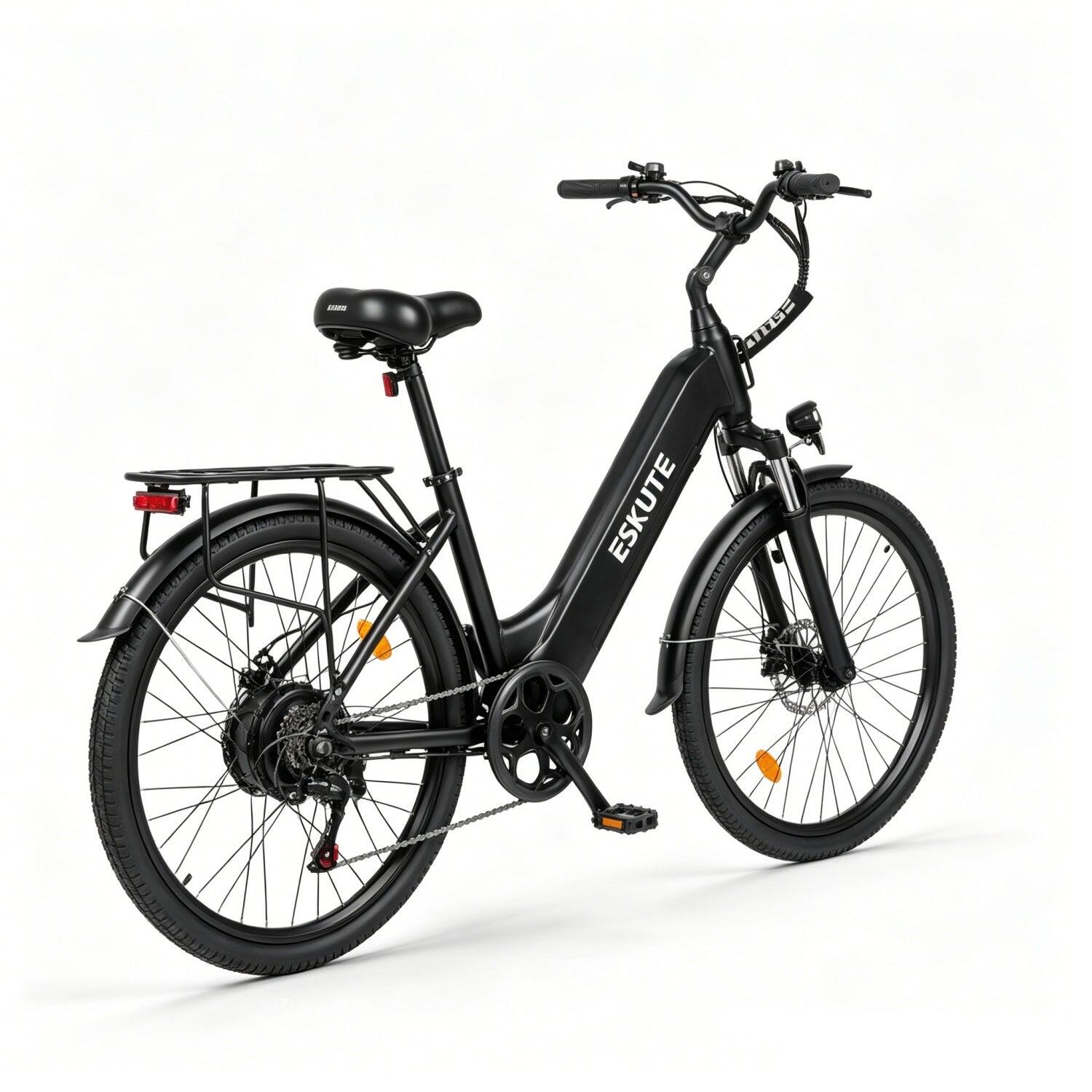 ESKUTE C202 Bicicletta Elettrica 250W 48V17.5Ah 26" Nero 5/5