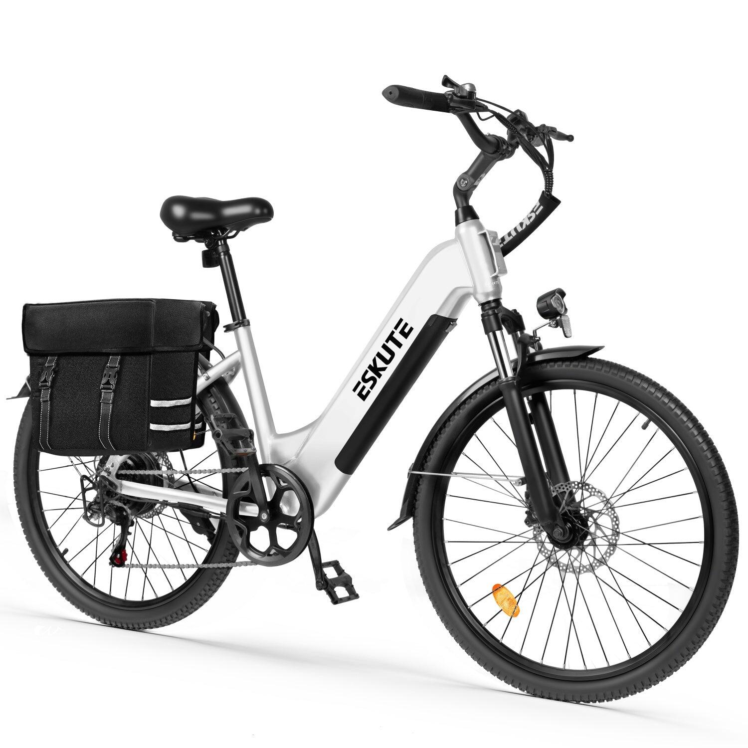 ESKUTE C202 Bicicletta Elettrica 250W 48V17.5Ah 26" Accessori Bianco 2/5