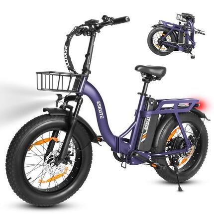 ESKUTE D202 Vélo électrique 250W 48V20.8Ah 20" Violet