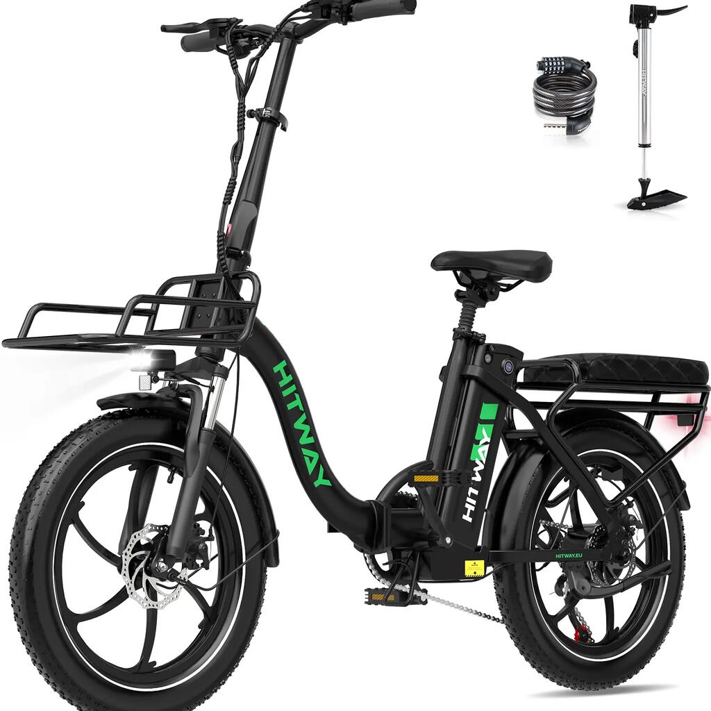 Folding Electric Bike 20*3.0" Fat Tire E-Bike 15.6Ah 150km Range - BK6S