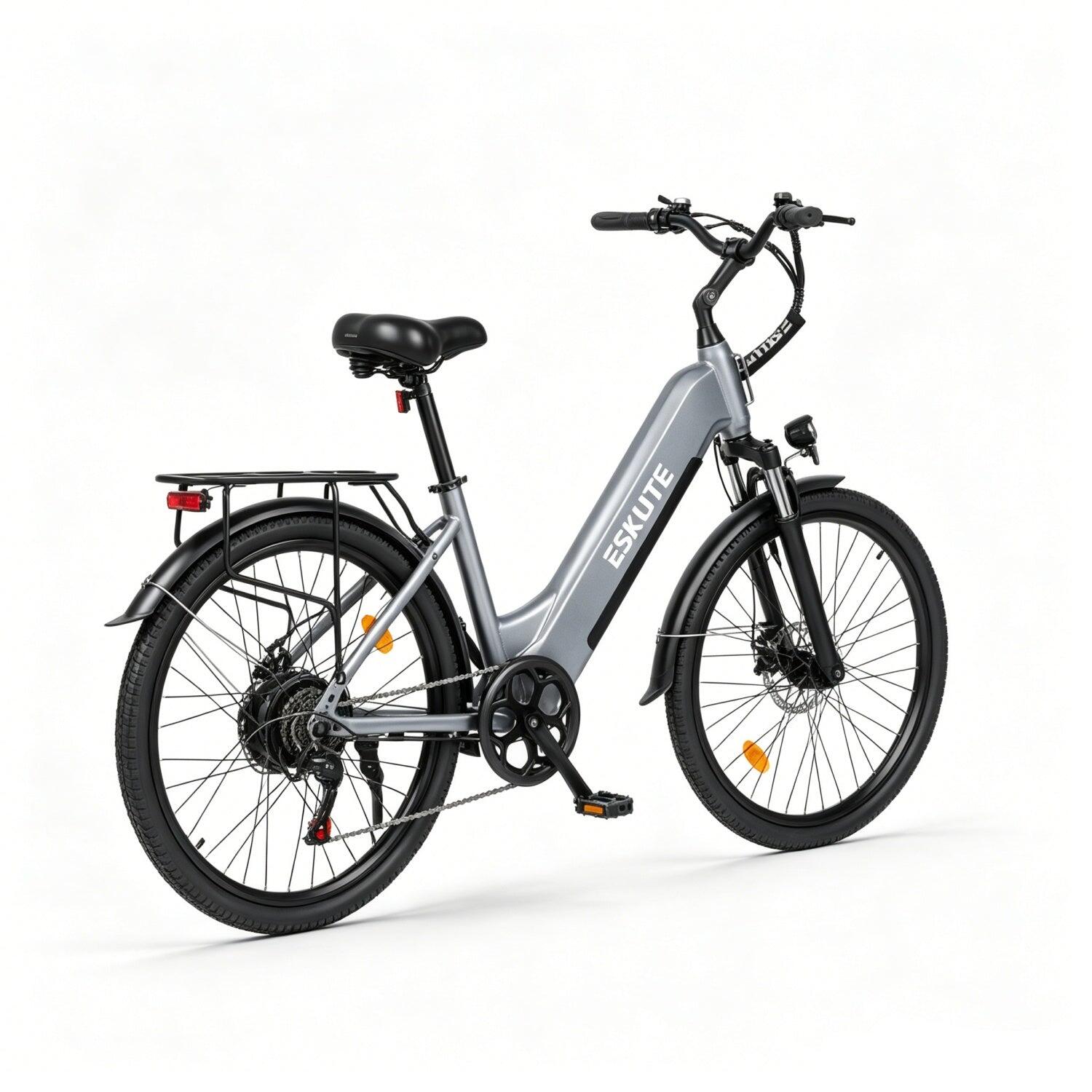 ESKUTE C202 Bicicletta Elettrica 250W 48V17.5Ah 26" Grigio 5/5