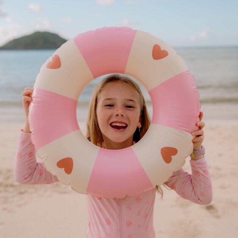 Swim Essentials Swim Ring - Pink - Cozy Hearts - Ø 55 Cm 7/7