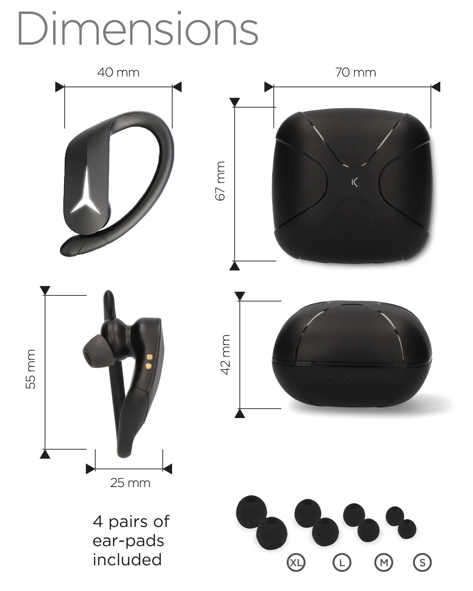 KSIX Sport Buds 2 draadloze oordopjes 7/10