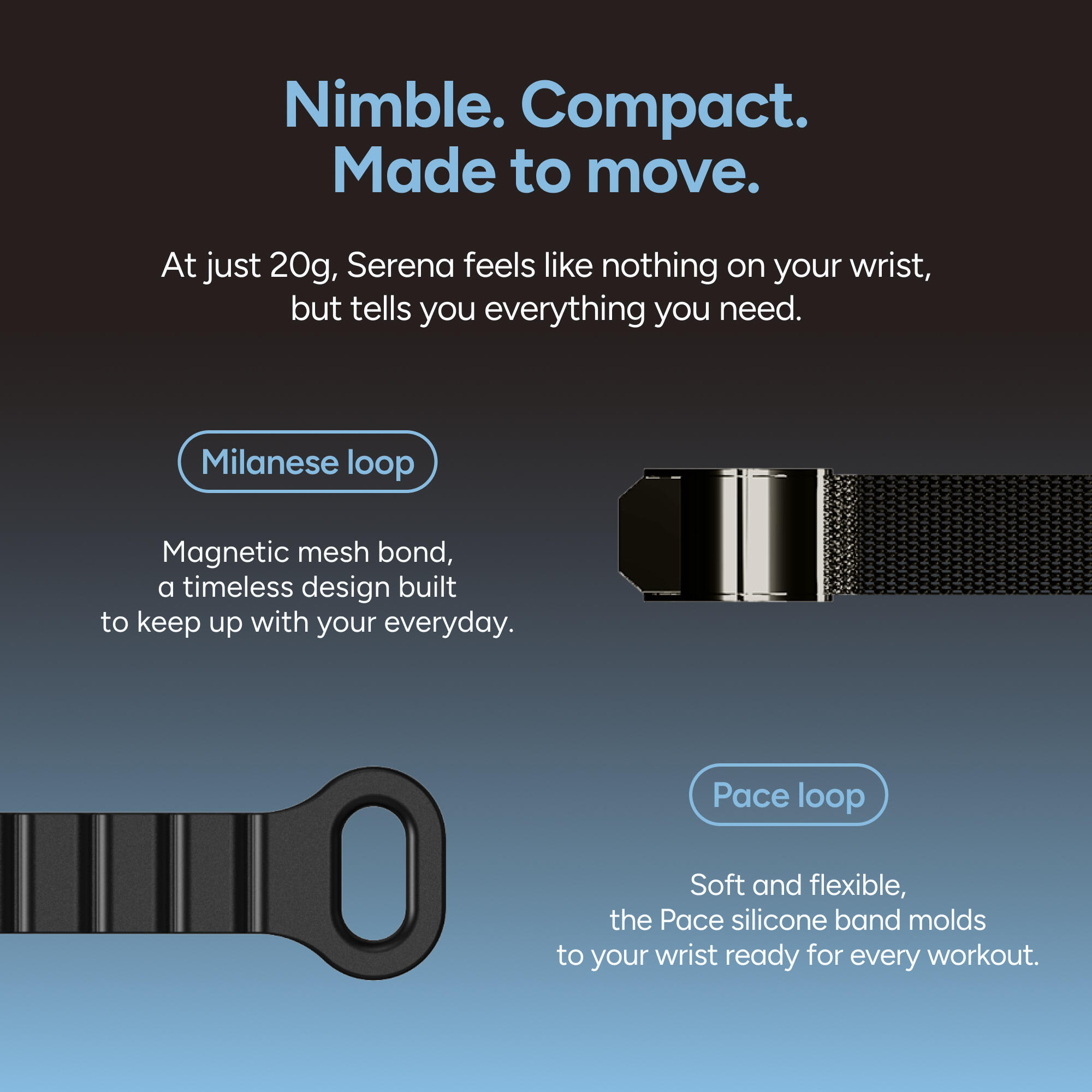 KSIX Serena Go Ultralight Smartband met display 3/7