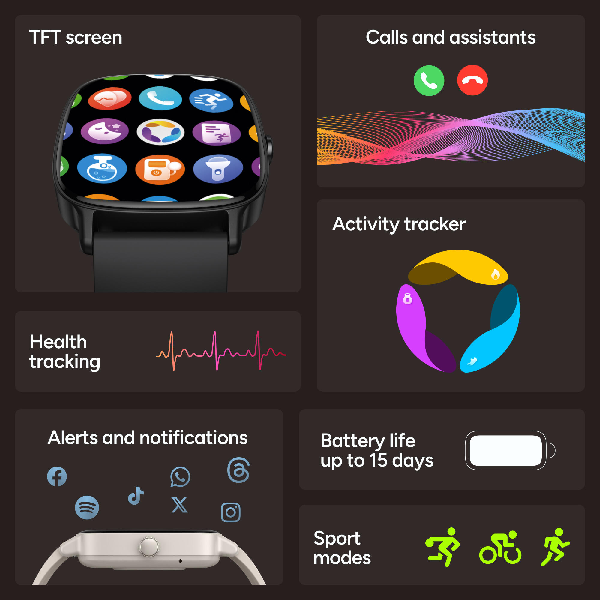 KSIX Pulse Smartwatch 2/7