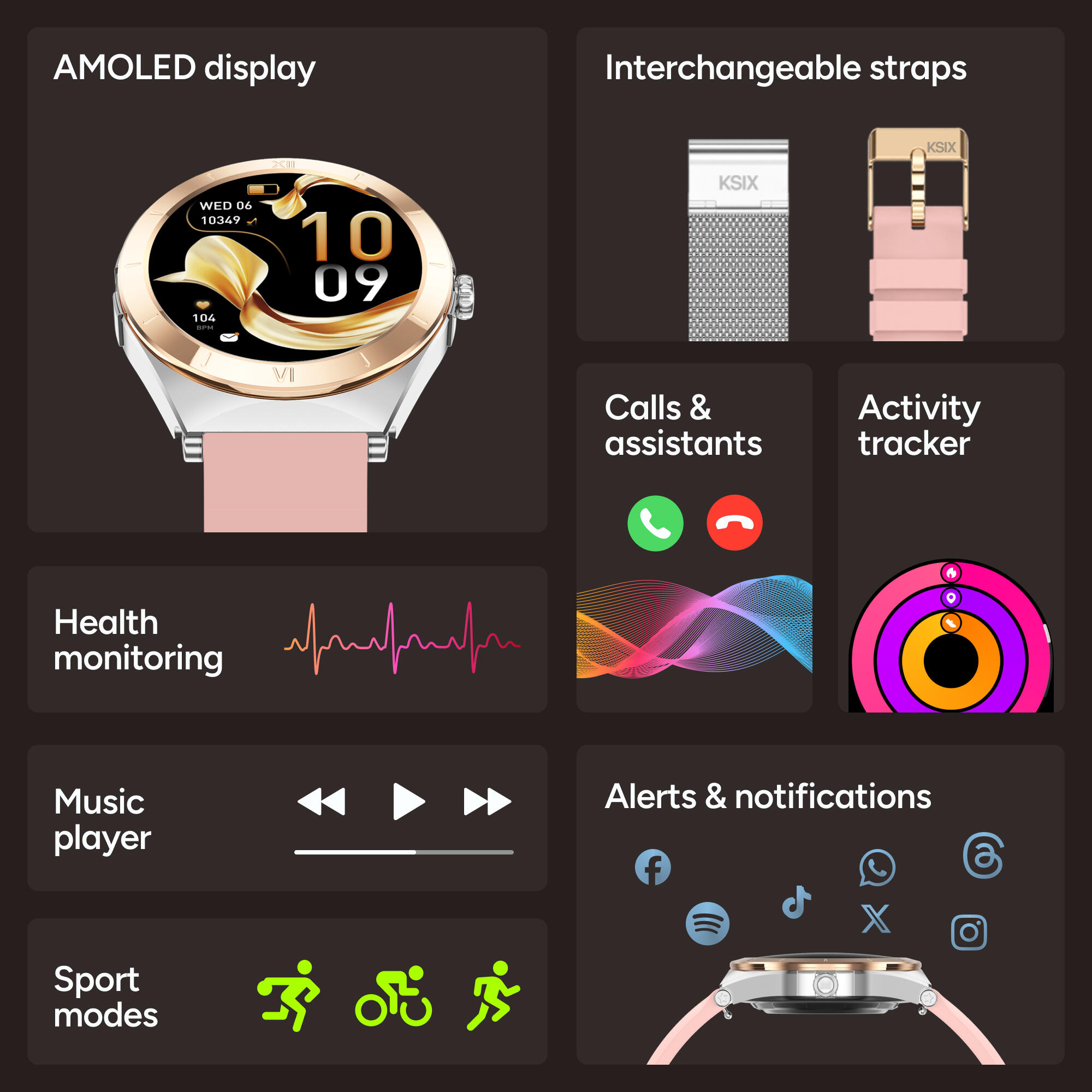 KSIX Lya Smartwatch 2/7