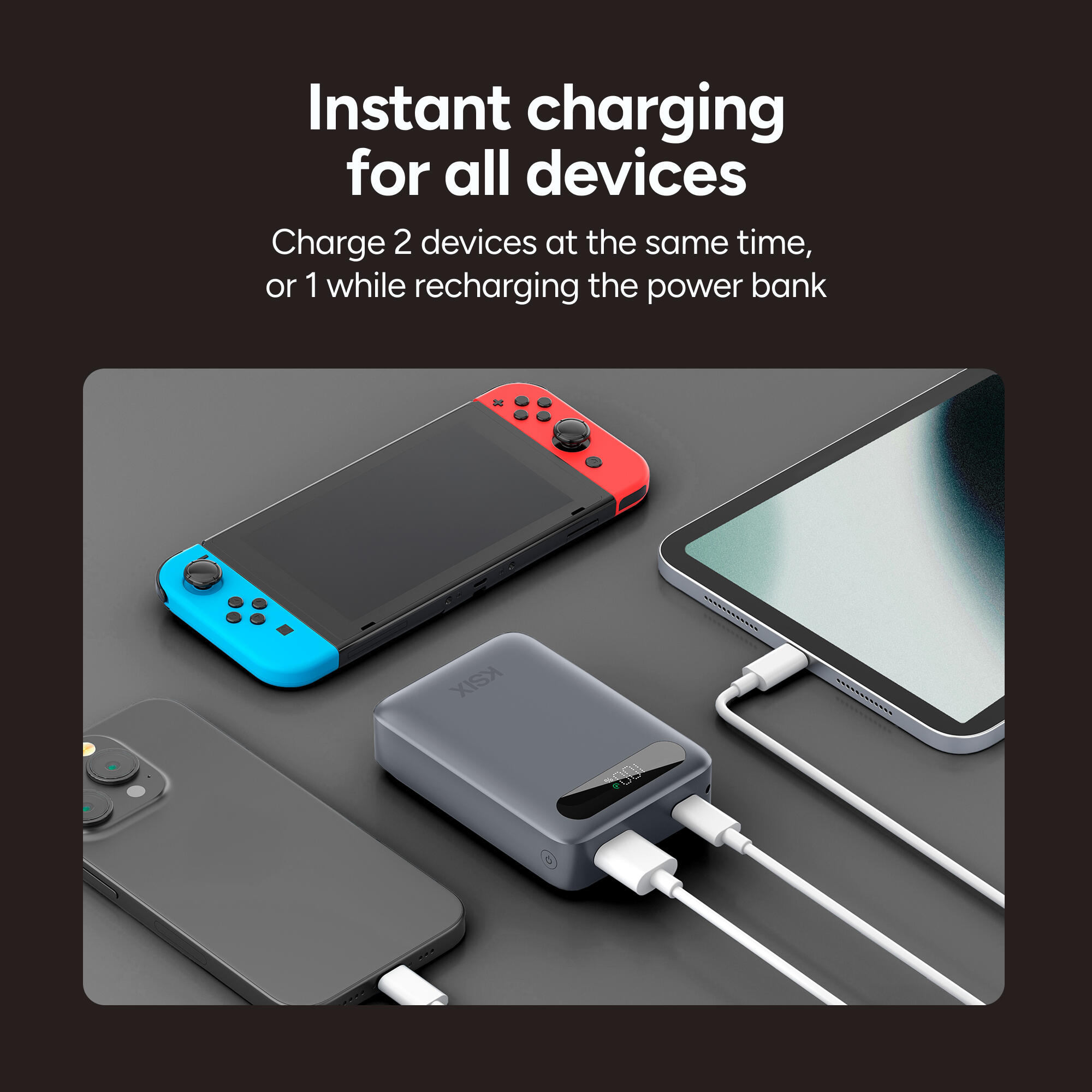 KSIX 10.000 mAh Powerbank 5/7