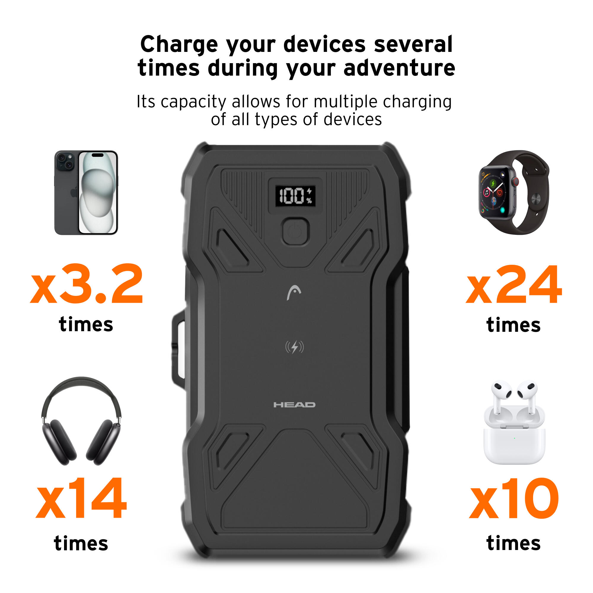Batterie externe solaire HEAD 10 000 mAh 5/6