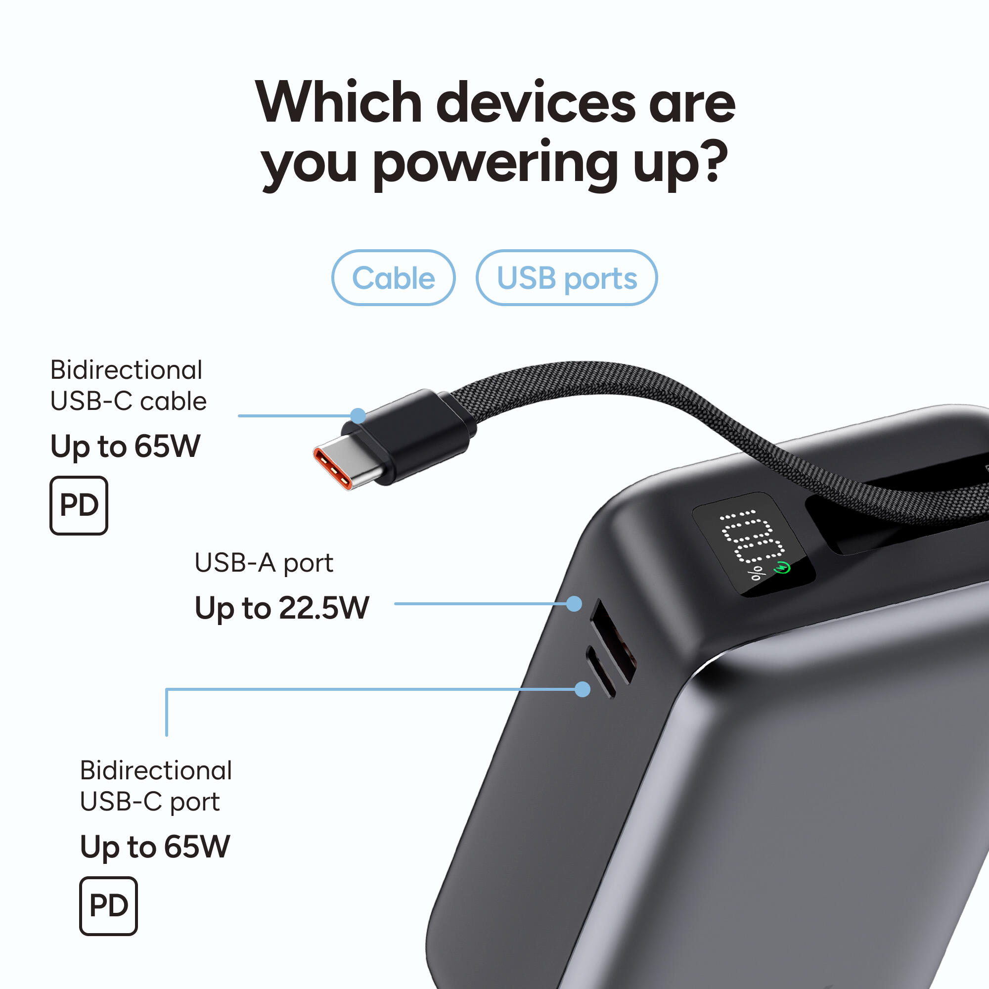 KSIX 30.000 mAh Powerbank 4/7