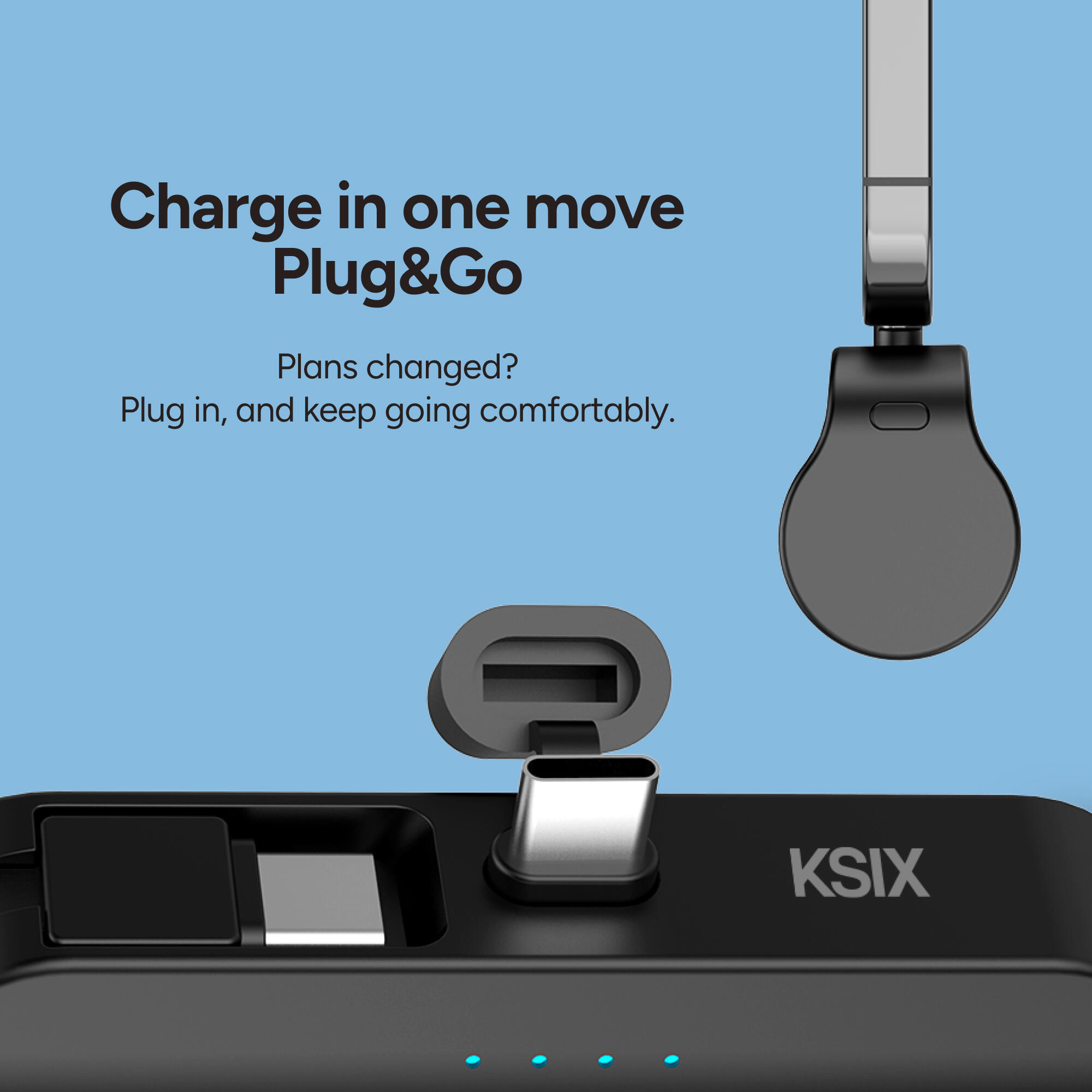 KSIX 5000mAh draagbare powerbank 5/7