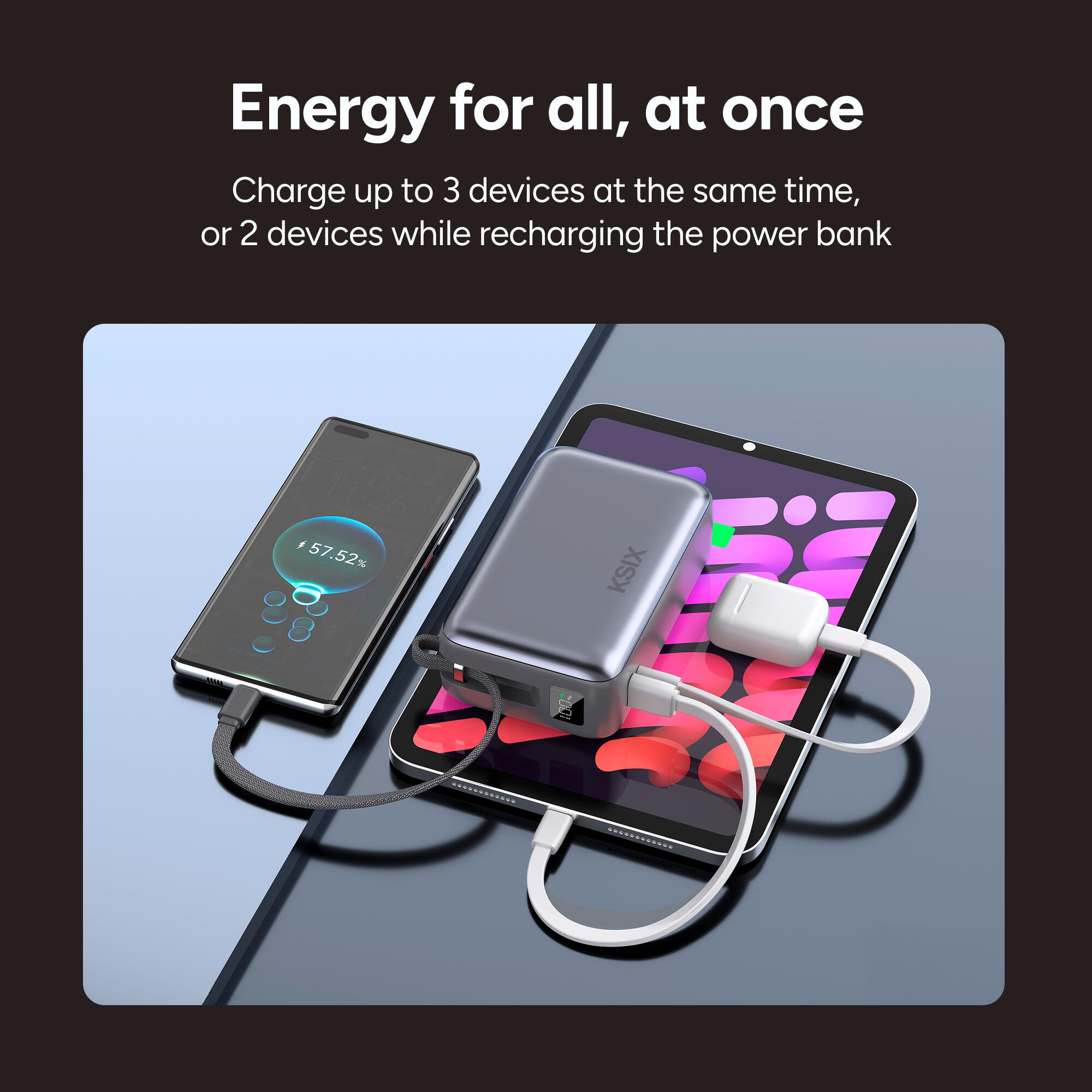 KSIX 30.000 mAh Powerbank 6/7