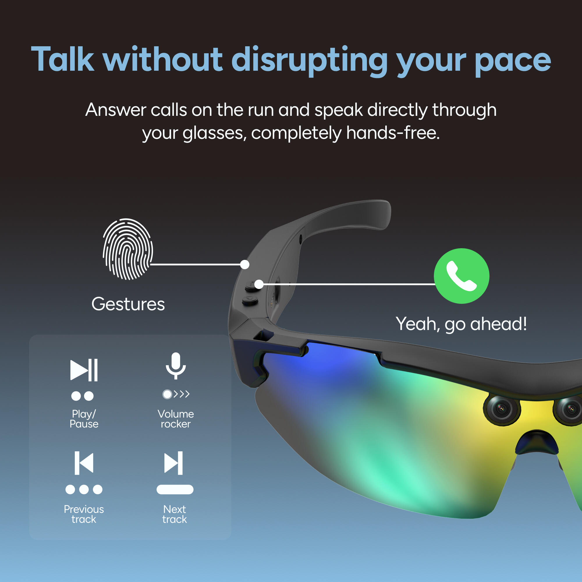 KSIX Vector Smart Glasses met Full HD-camera 7/7