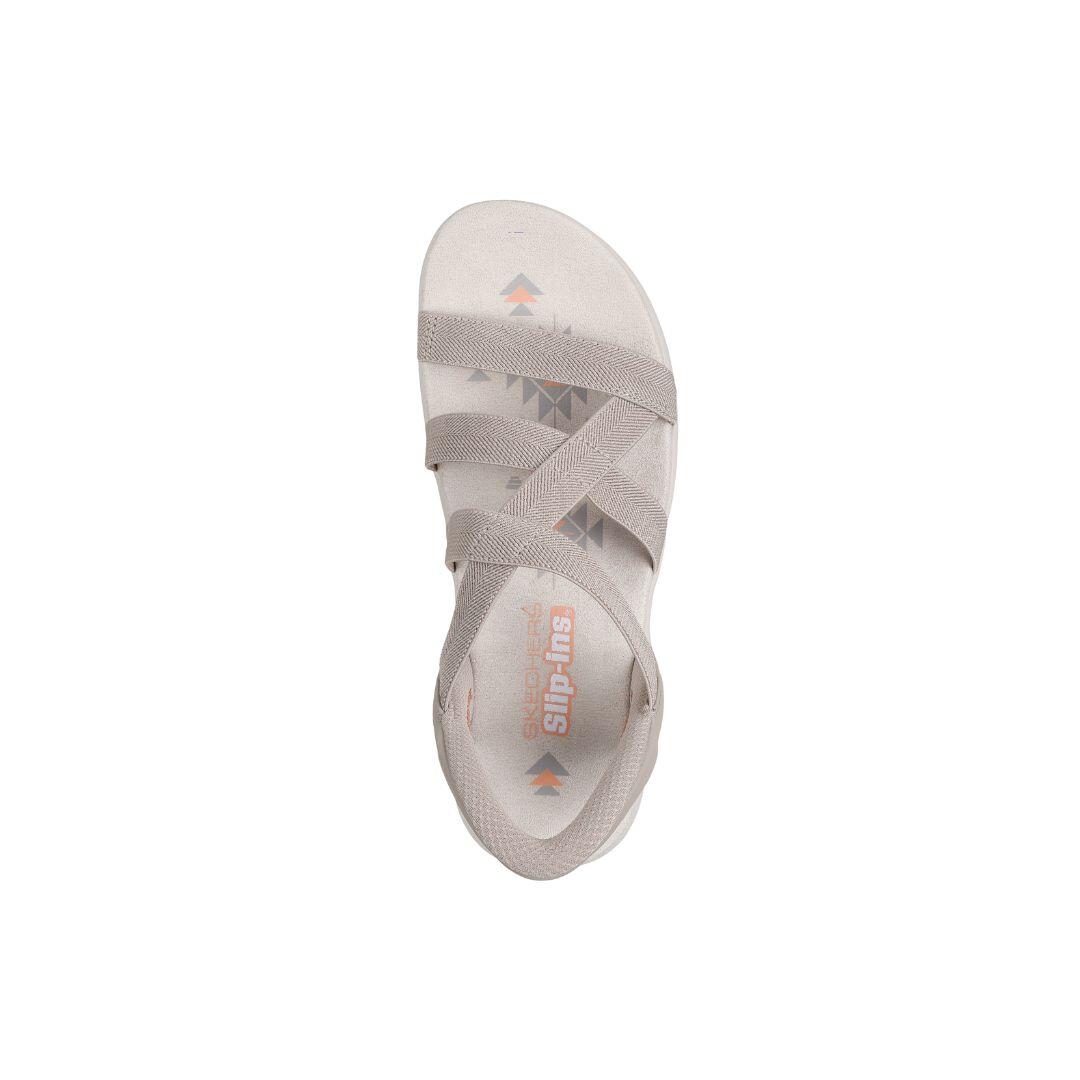 Sandalias mujer Skechers Slip-Ins Reggae Slim con tiras elásticas, calce fácil 5/5