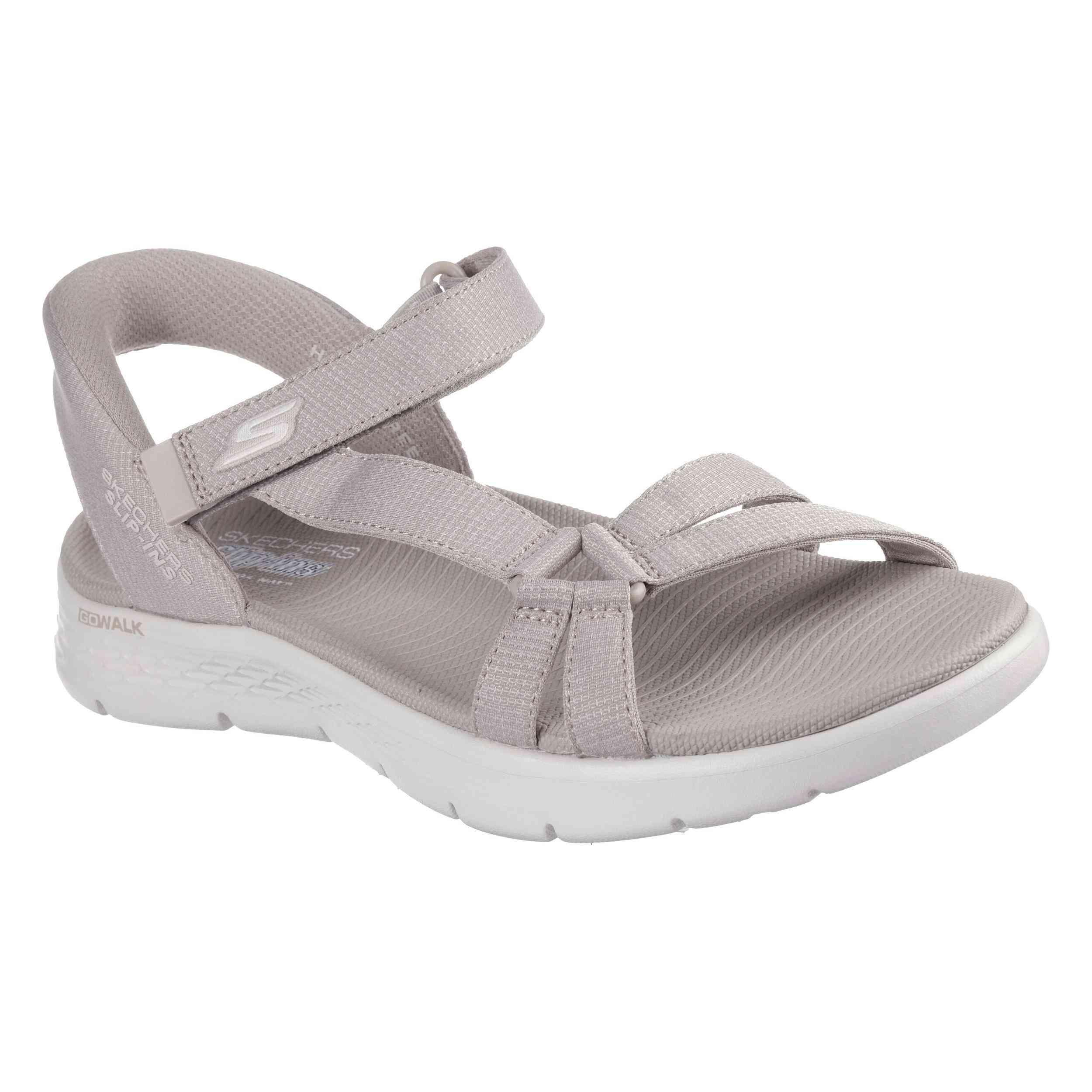 Sandalias Skechers Mujer Go Walk Flex Illuminate Beige 5/5