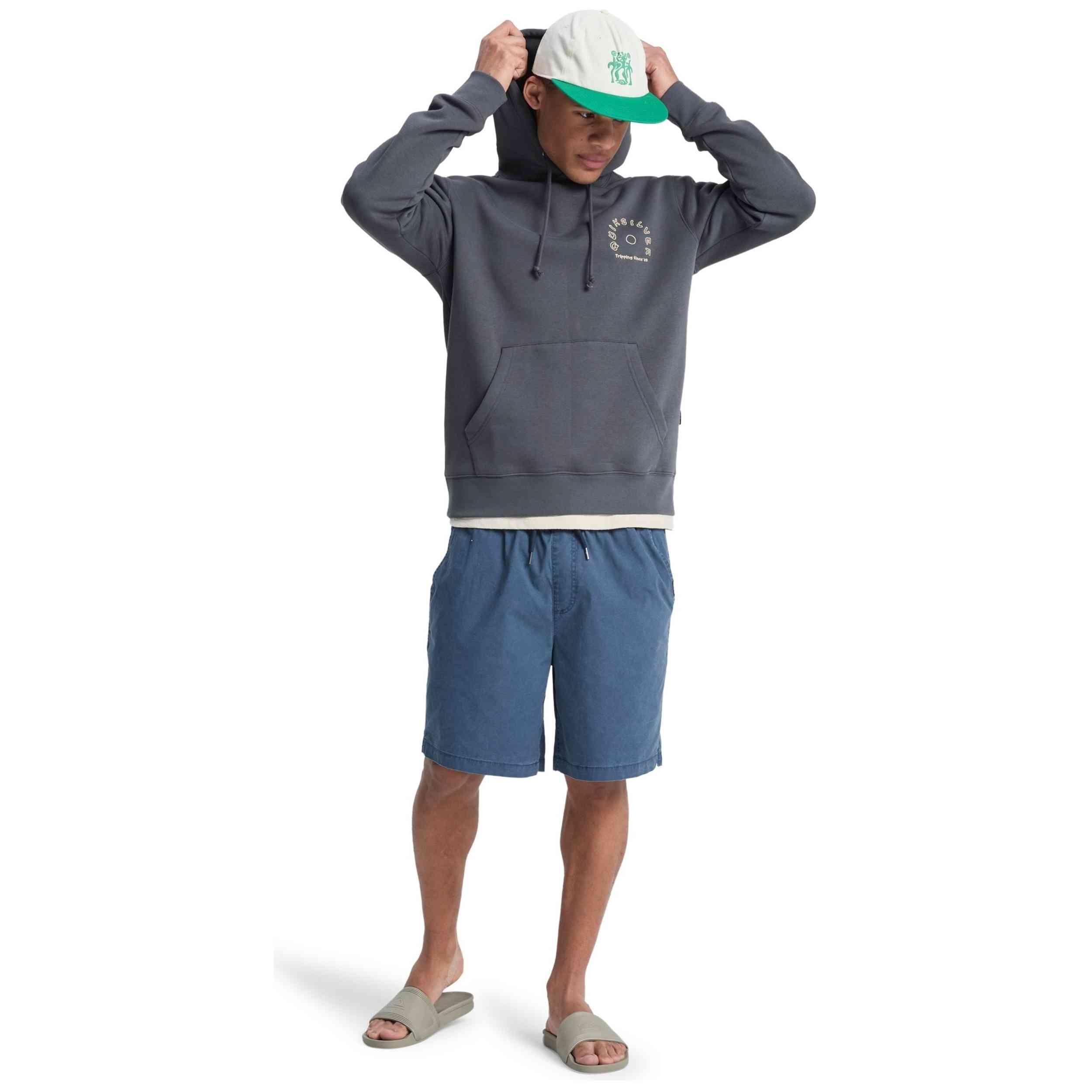 Felpa con cappuccio Quiksilver modello SALT WATER GRAP (KZM0) per uomini 5/5