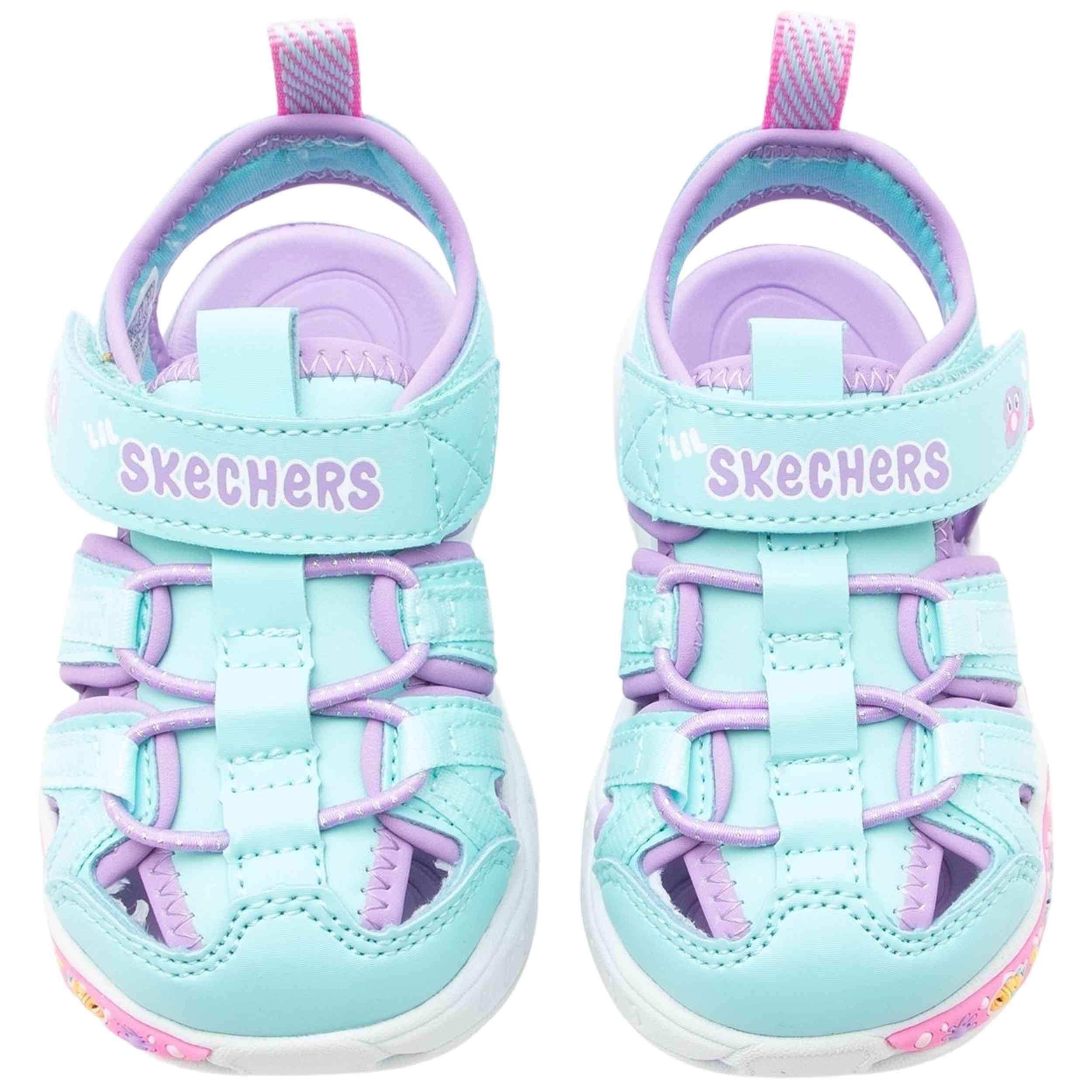 Sandalias Skechers modelo Play Scene Splash Cute Crew para niñas 4/5