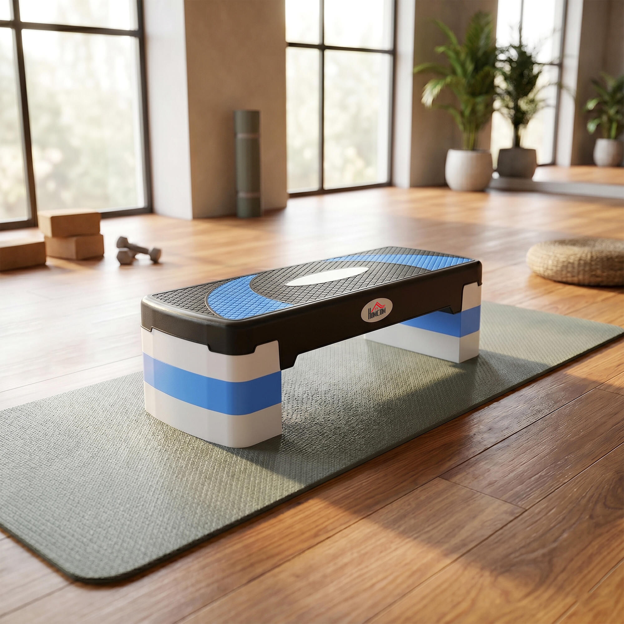 Step Fitness HOMCOM 80x31x20 cm Negro 2/7
