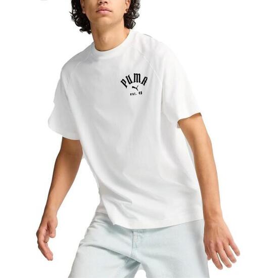 T-shirt Puma Model Classics Relaxed Graphic T Kleur Wit