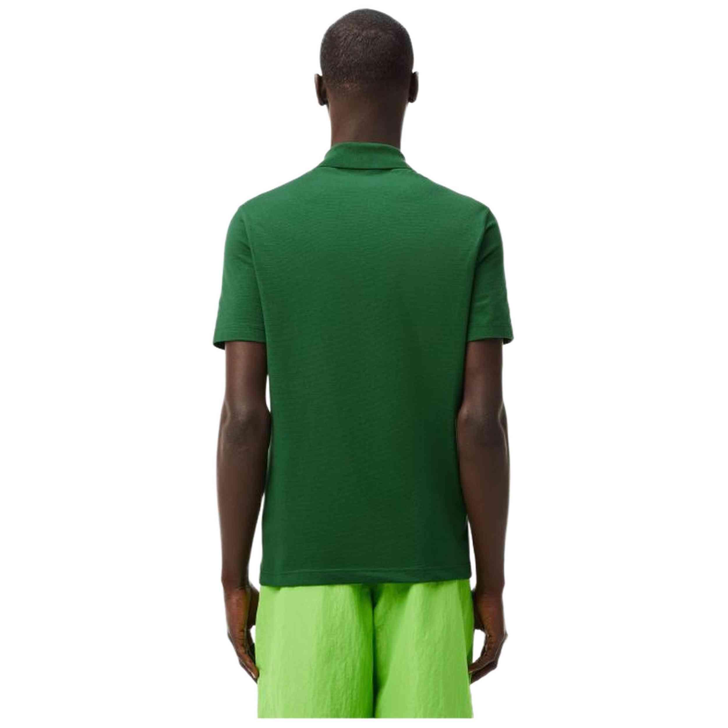 Lacoste - Camisa pólo verde DH5522-132 3/4
