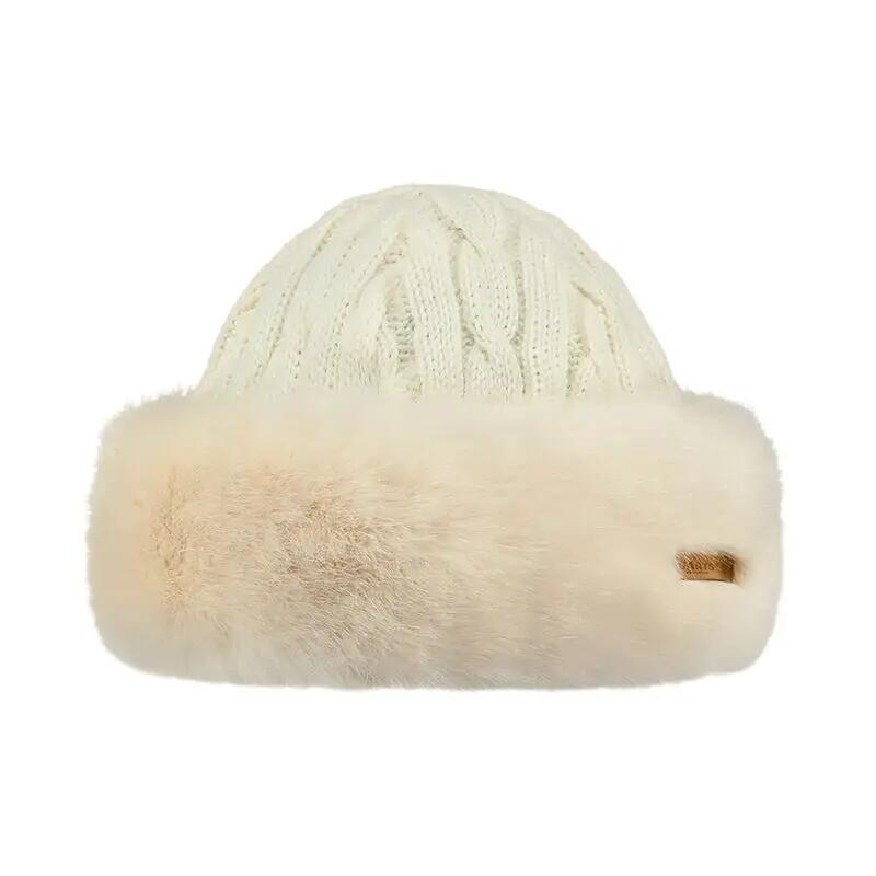 Fur Cable Muts Unisex Mutsen White 2/4