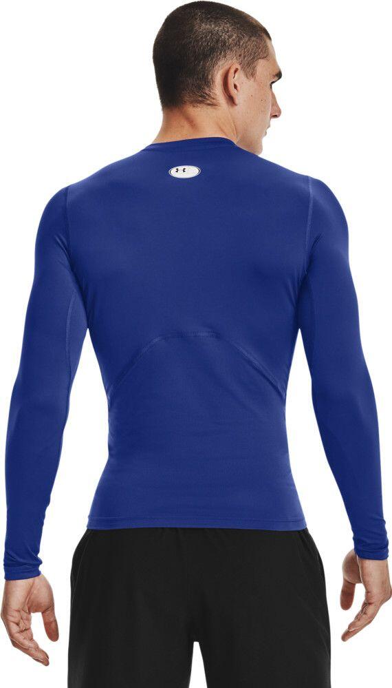 Under Armour Heatgear Armour Men's Blue Compression Long Sleeve Jersey 3/7