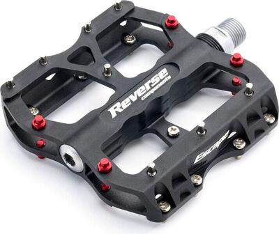 Reverse Pedal Escape Black - Pedale Flat 100x100 mm in Alluminio 6061