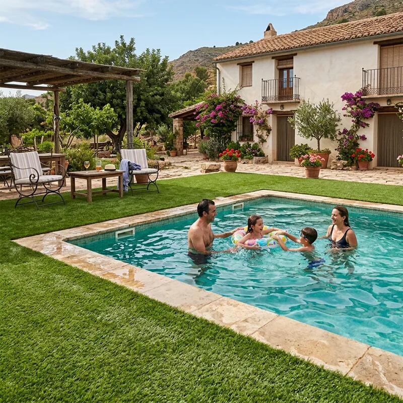RELVA ARTIFICIAL PISCINA ULTRA 40MM. / ROLO 2 X 8M (16m²) 2/7